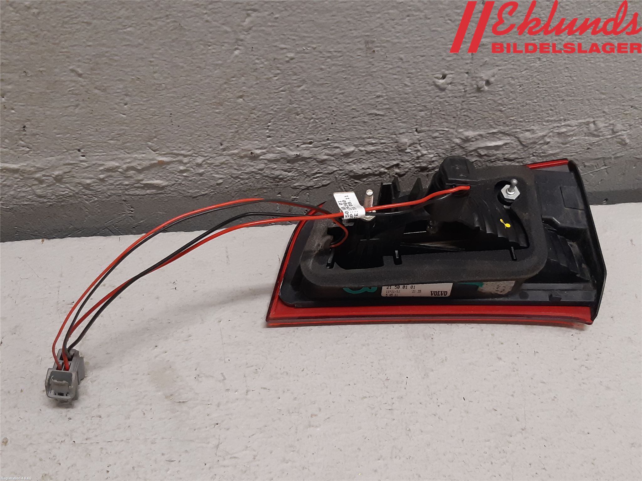 Volvo S60 11-13 Bakljus Lucka Vä