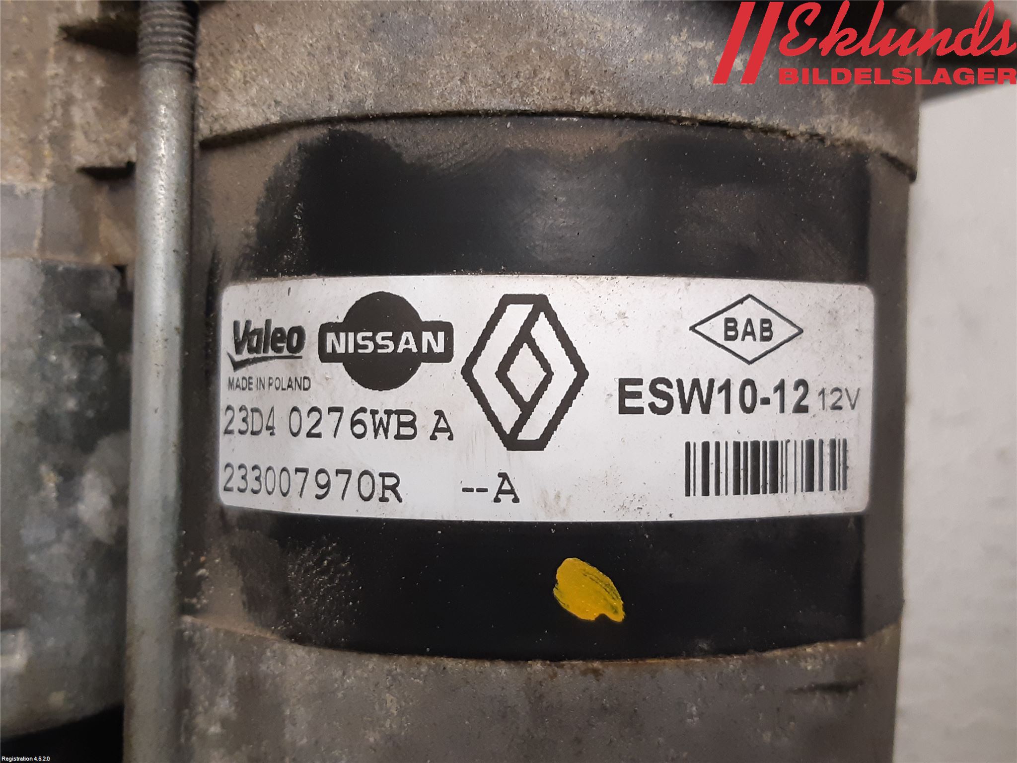 Renault CAPTUR 13-19 Startmotor