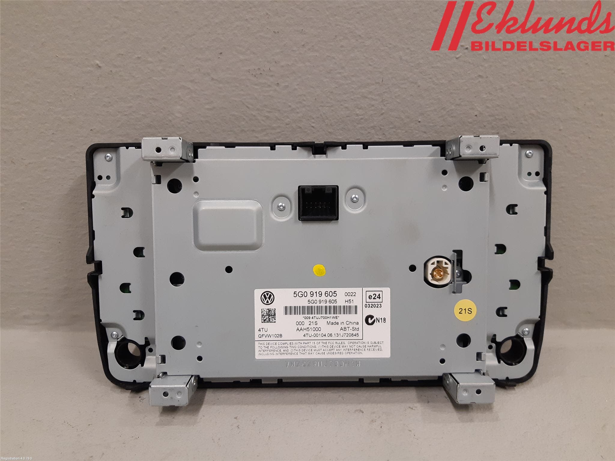 Volkswagen VW GOLF / E-GOLF VII 13-20 Cd Radio - Multimediapanel