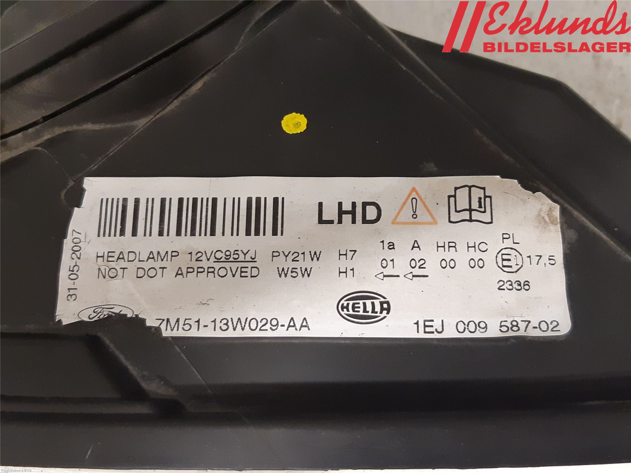 Ford FOCUS C-MAX I 07-10 Strålkastare Höger