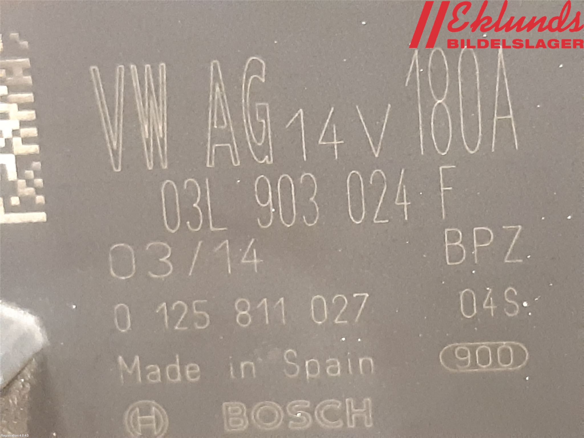 Volkswagen VW SHARAN 11- Generator