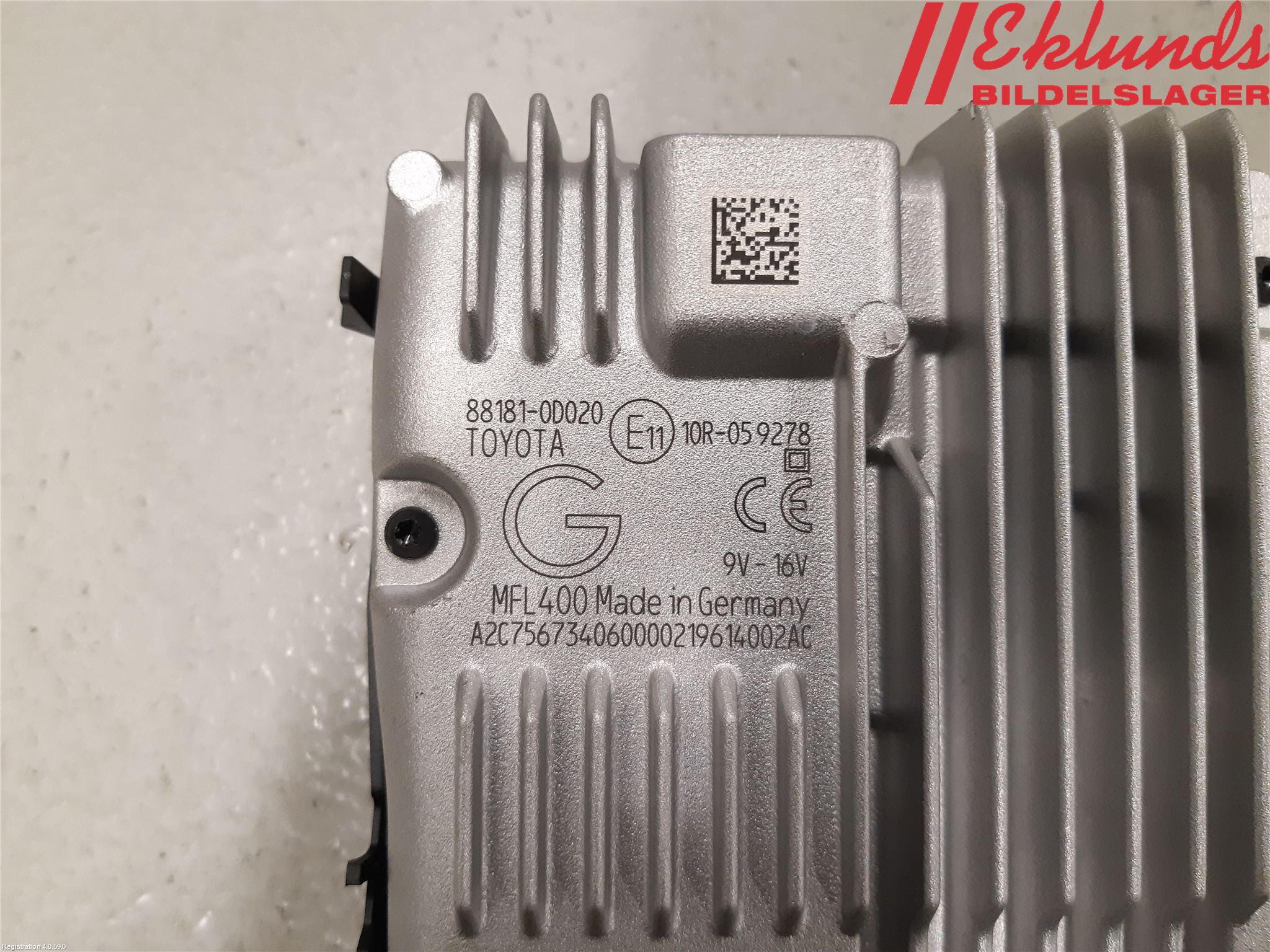 Toyota YARIS XP130 15-20 Sensor Aktivt Kollisionsskydd