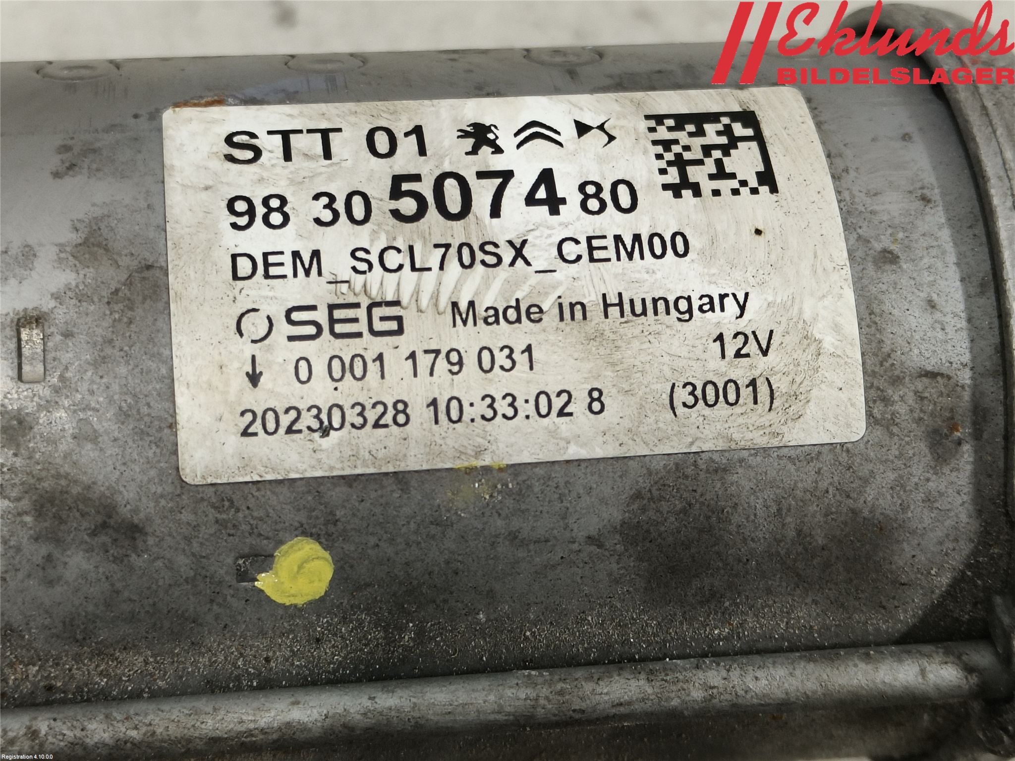 Peugeot 308/E-308 21- Startmotor