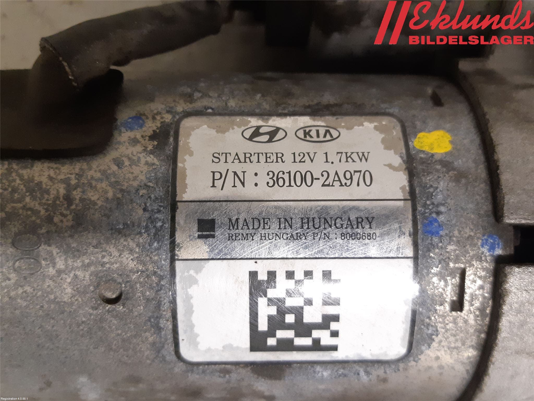 Kia CEED 12-18 Startmotor Diesel