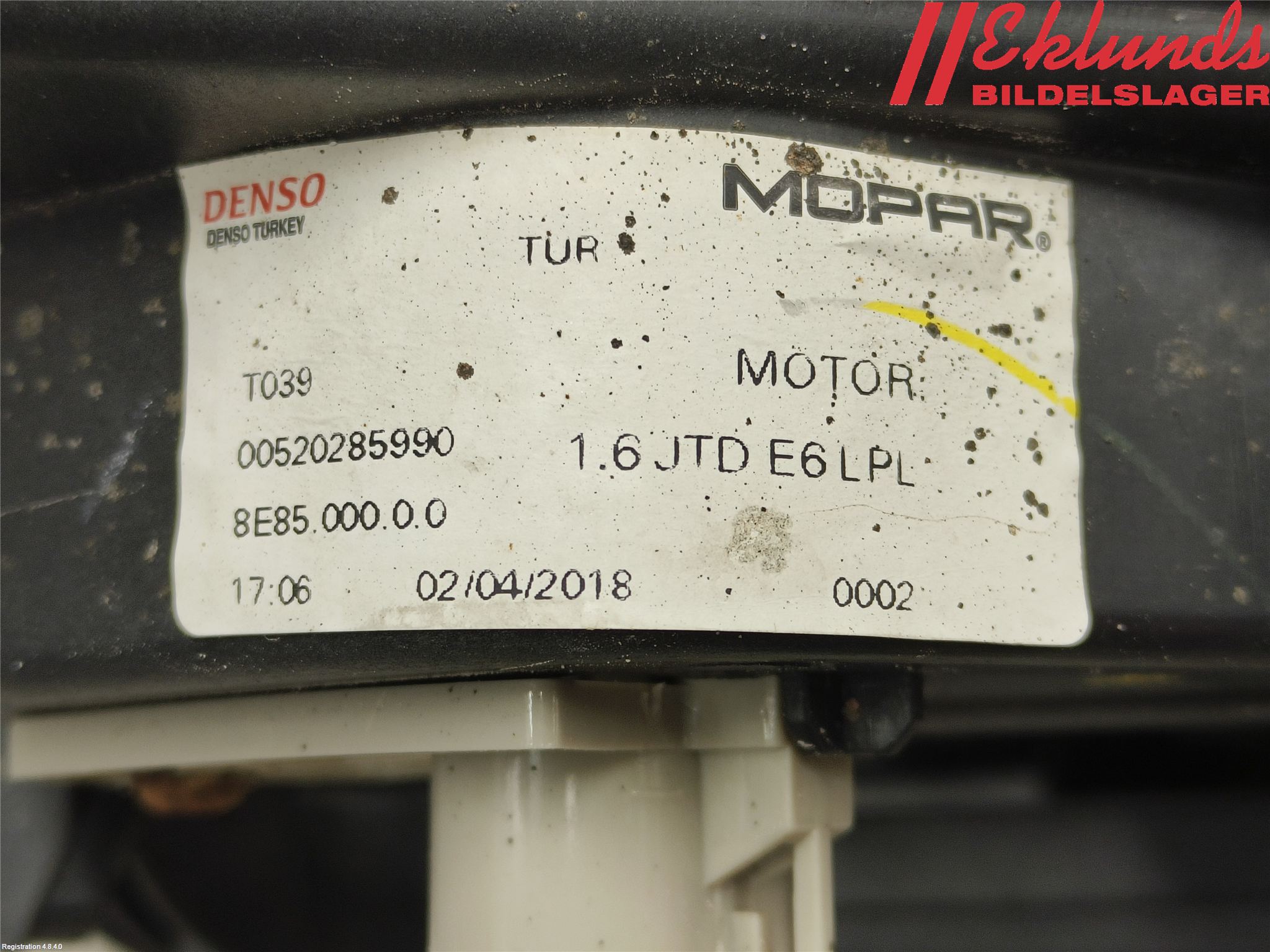 Fiat DOBLO CARGO Kylfläkt El