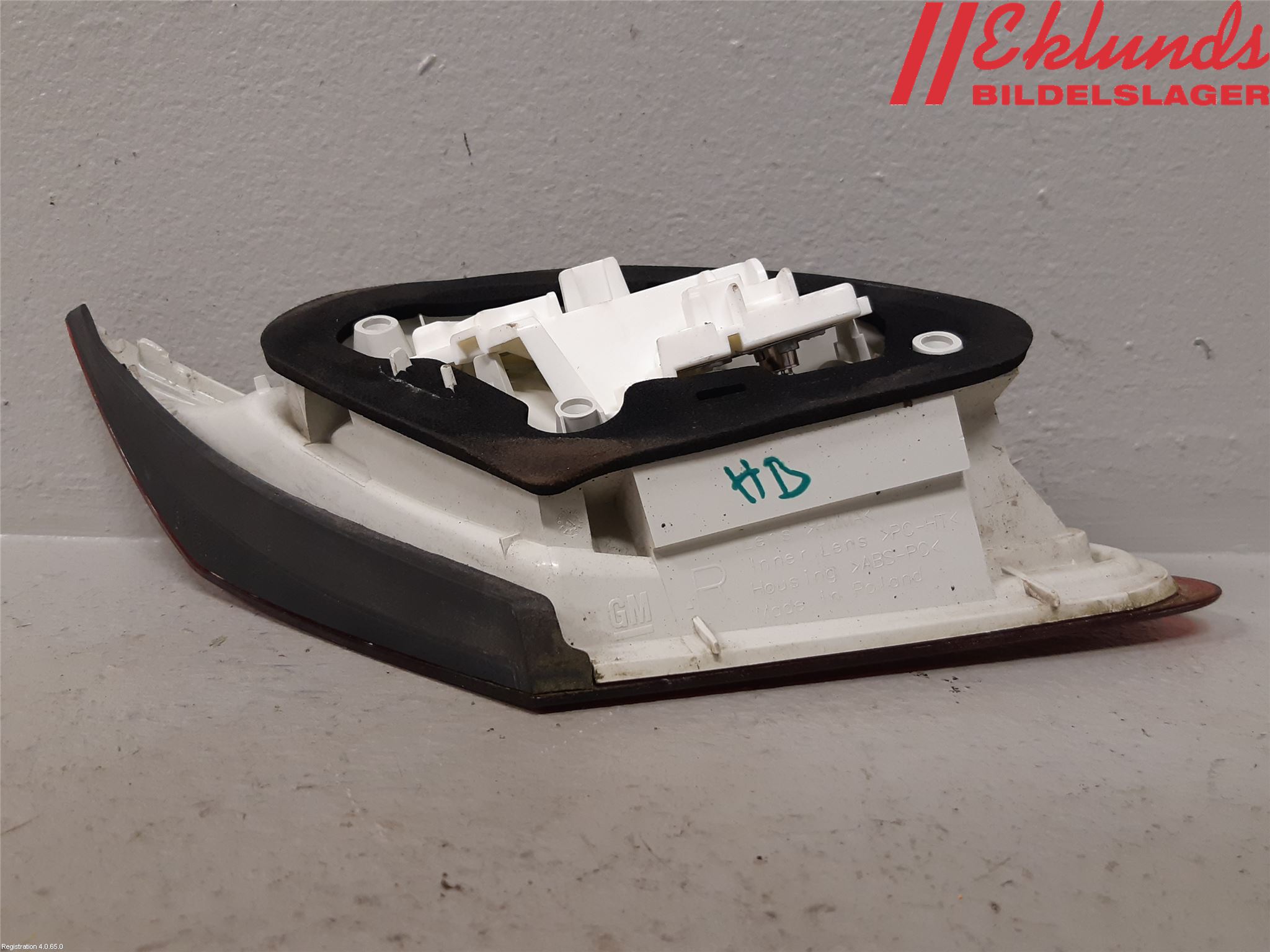 Opel ASTRA J 10-15 Bakljus Lucka Hö