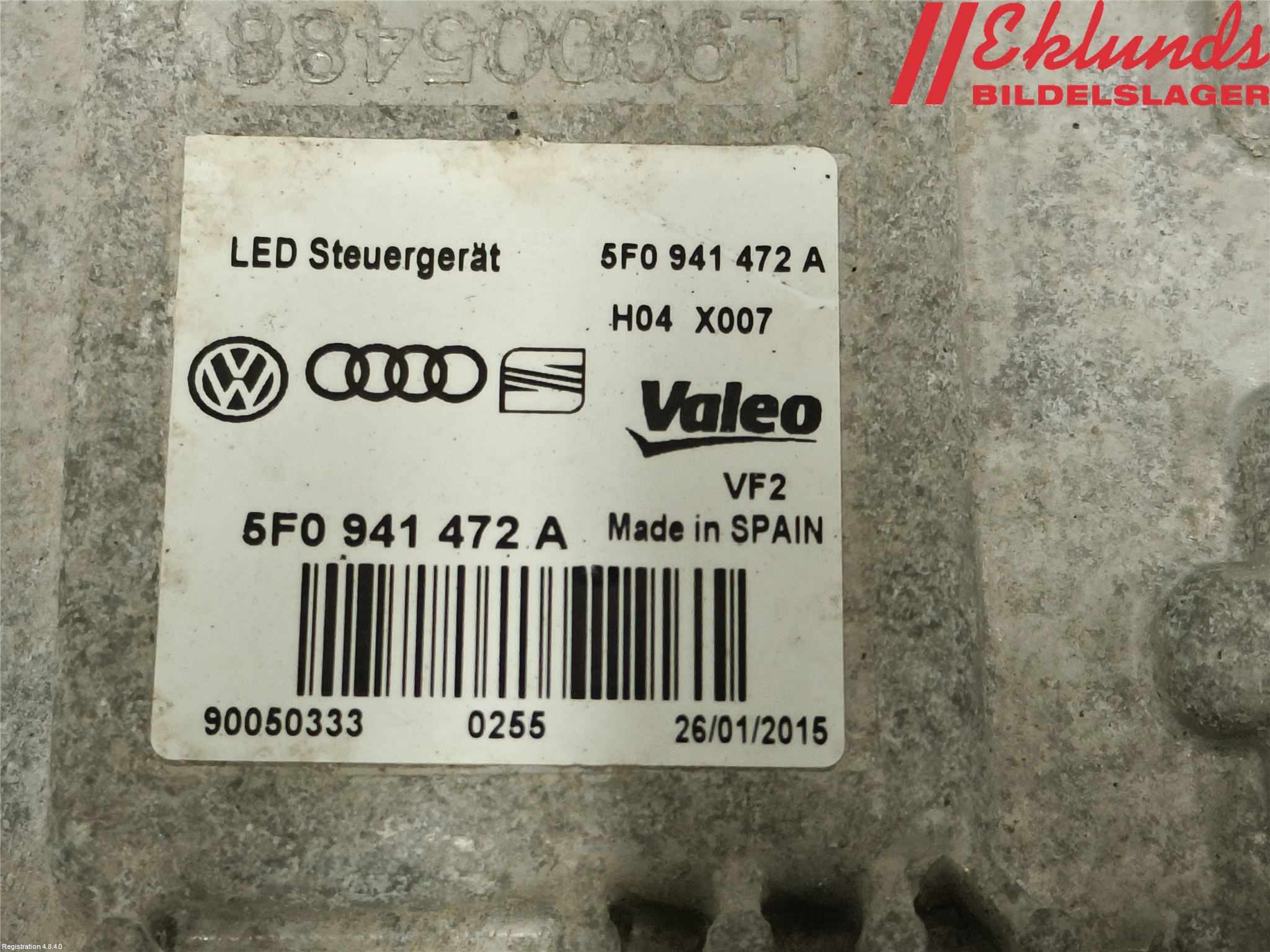 Volkswagen VW GOLF / E-GOLF VII 13-20 Styrenhet Strålkastare