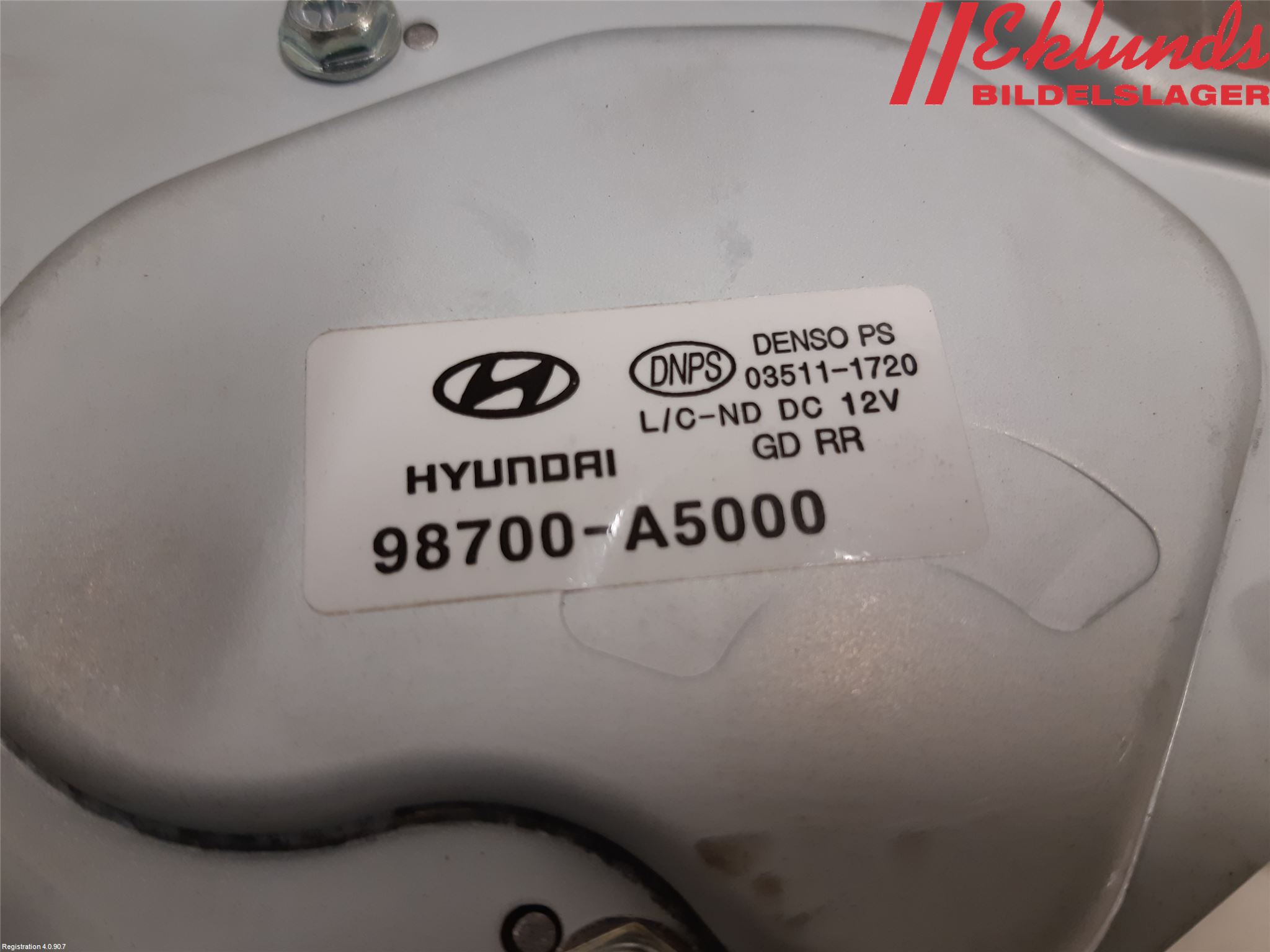 Hyundai i30 GD 13-17 Torkarmotor Baklucka