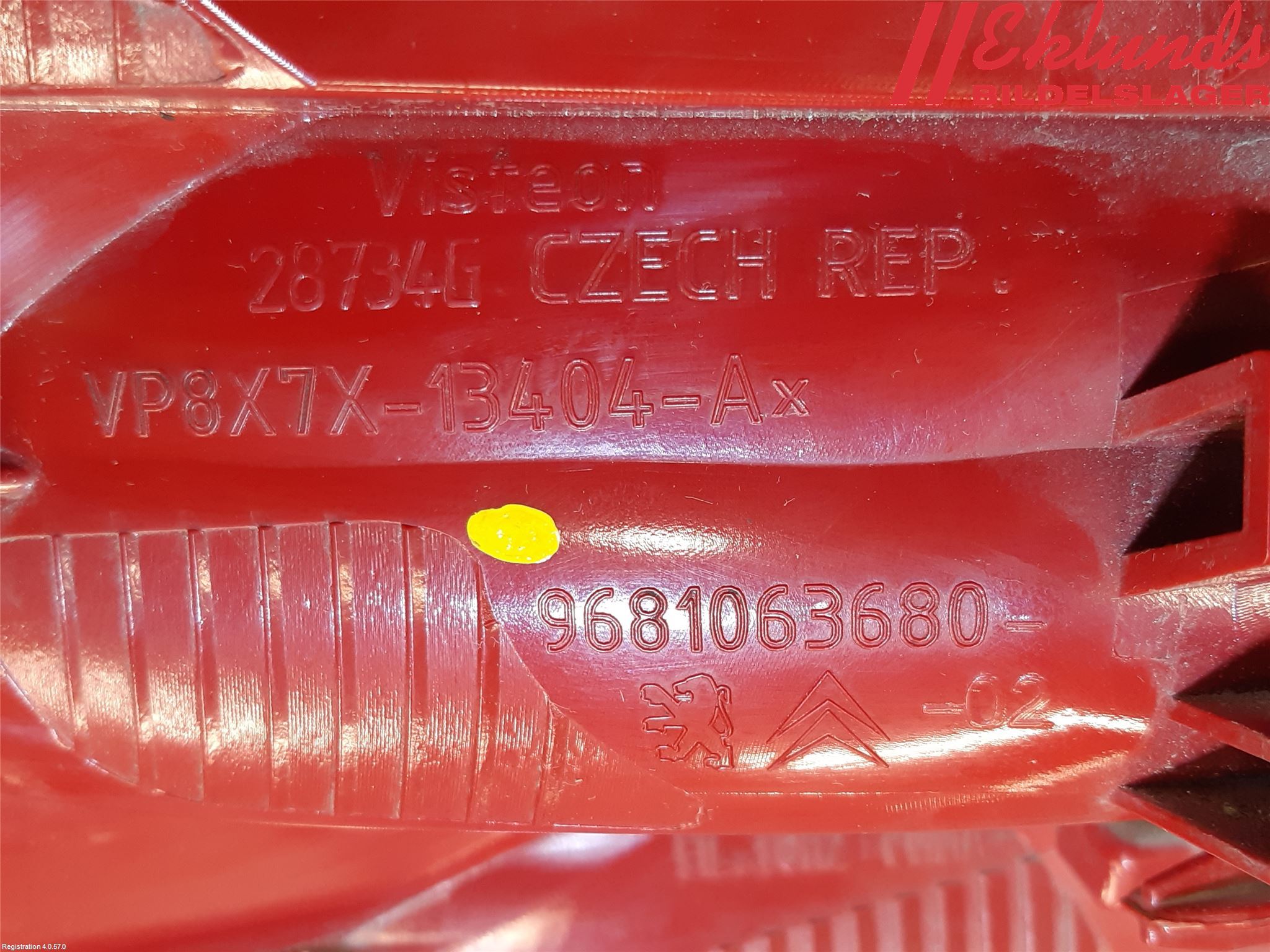 Citroen C5 08-17 Bakljus Höger