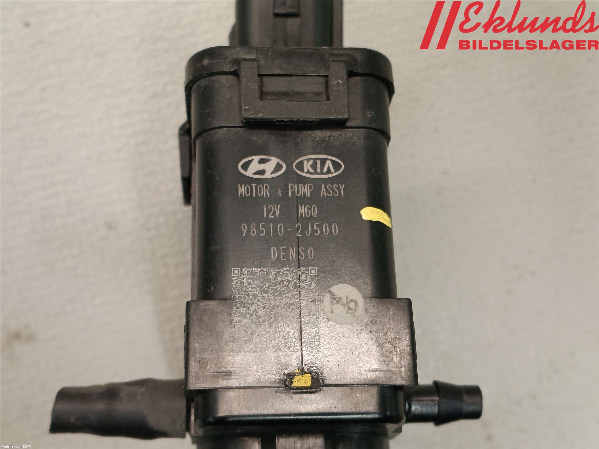 Kia OPTIMA 16-20 Spolarpump Vindruta