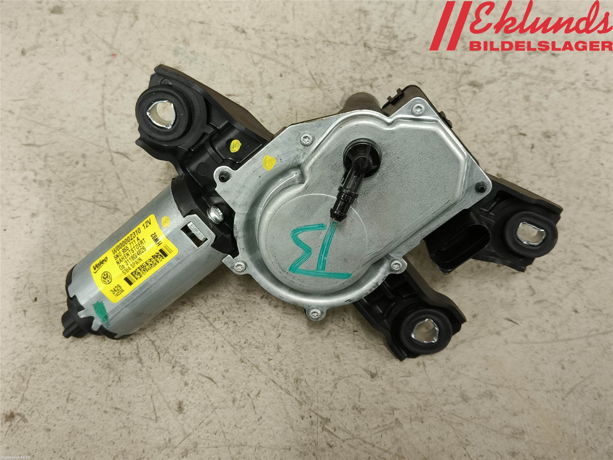 Volkswagen VW TIGUAN 07-16 Torkarmotor Baklucka