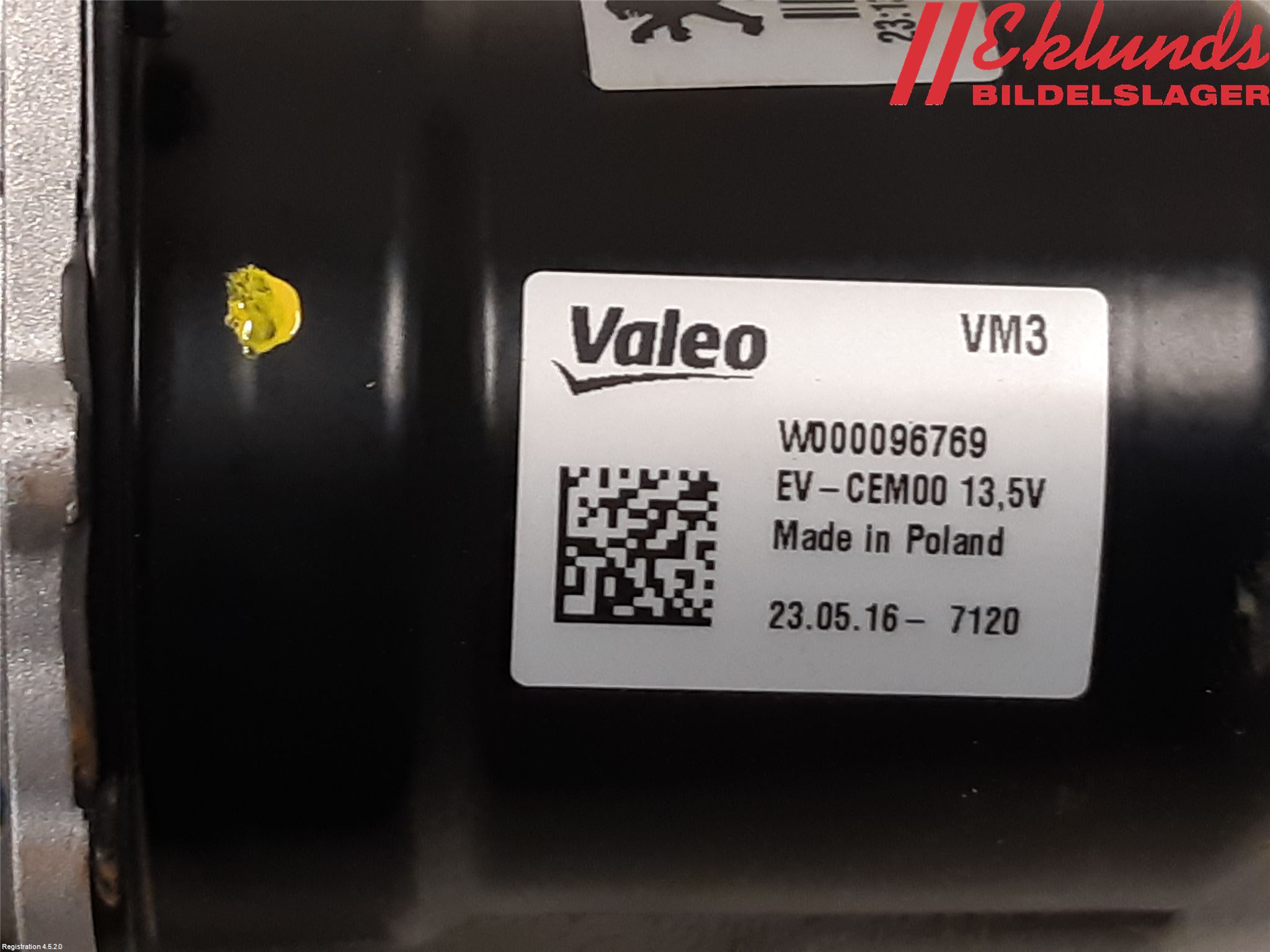 Opel MOKKA 21- Torkarmotor Vindruta