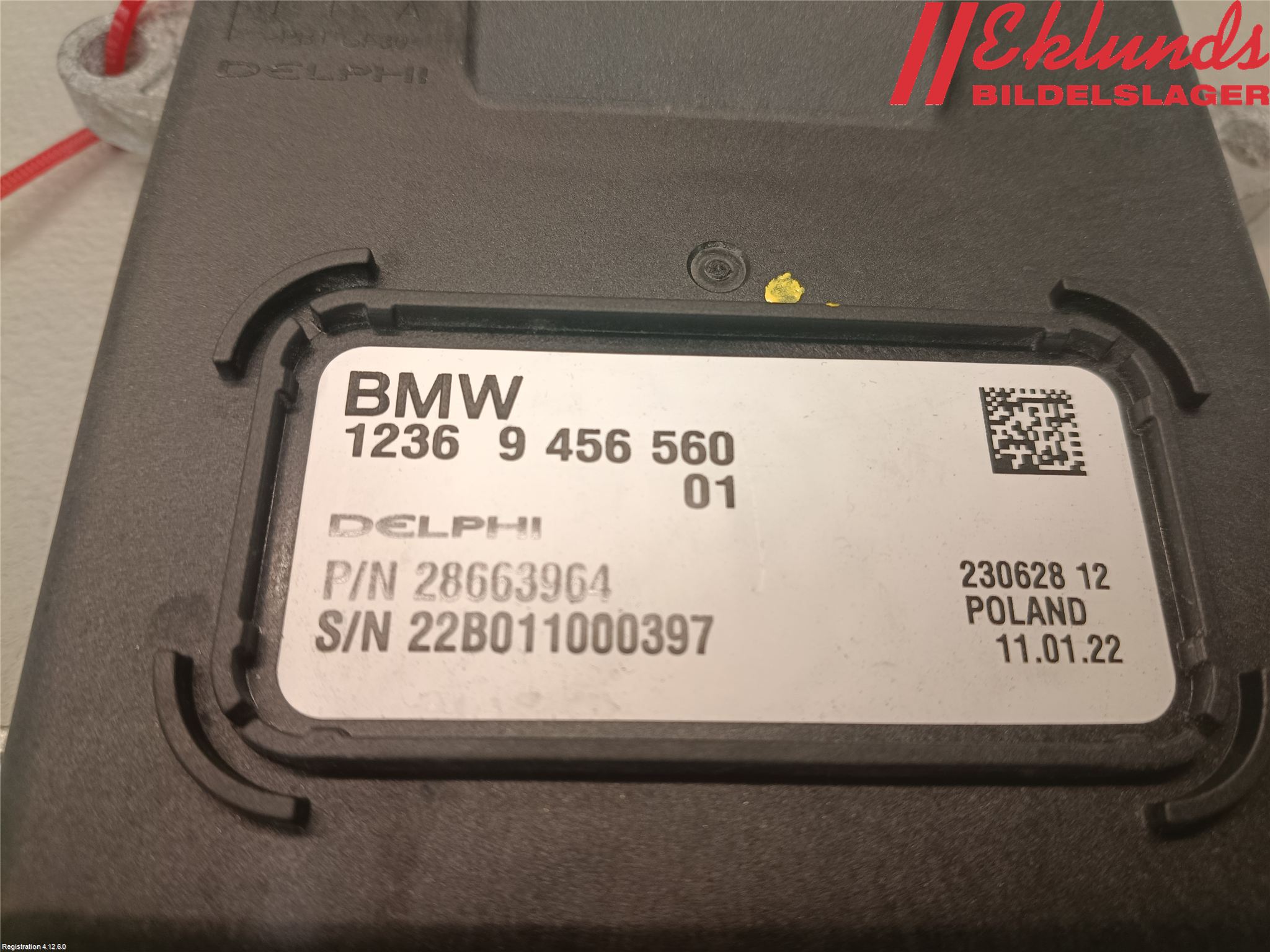 BMW i3 I01 13-22 Styrenhet Övrigt