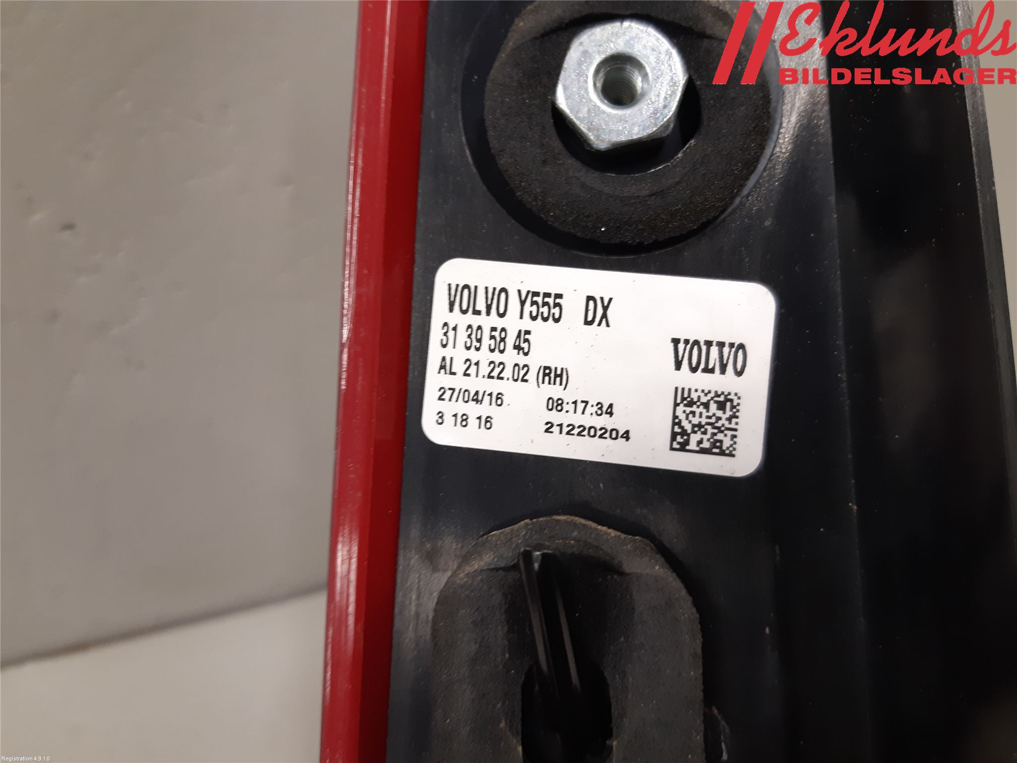 Volvo V40 12-19 Bakljus Höger