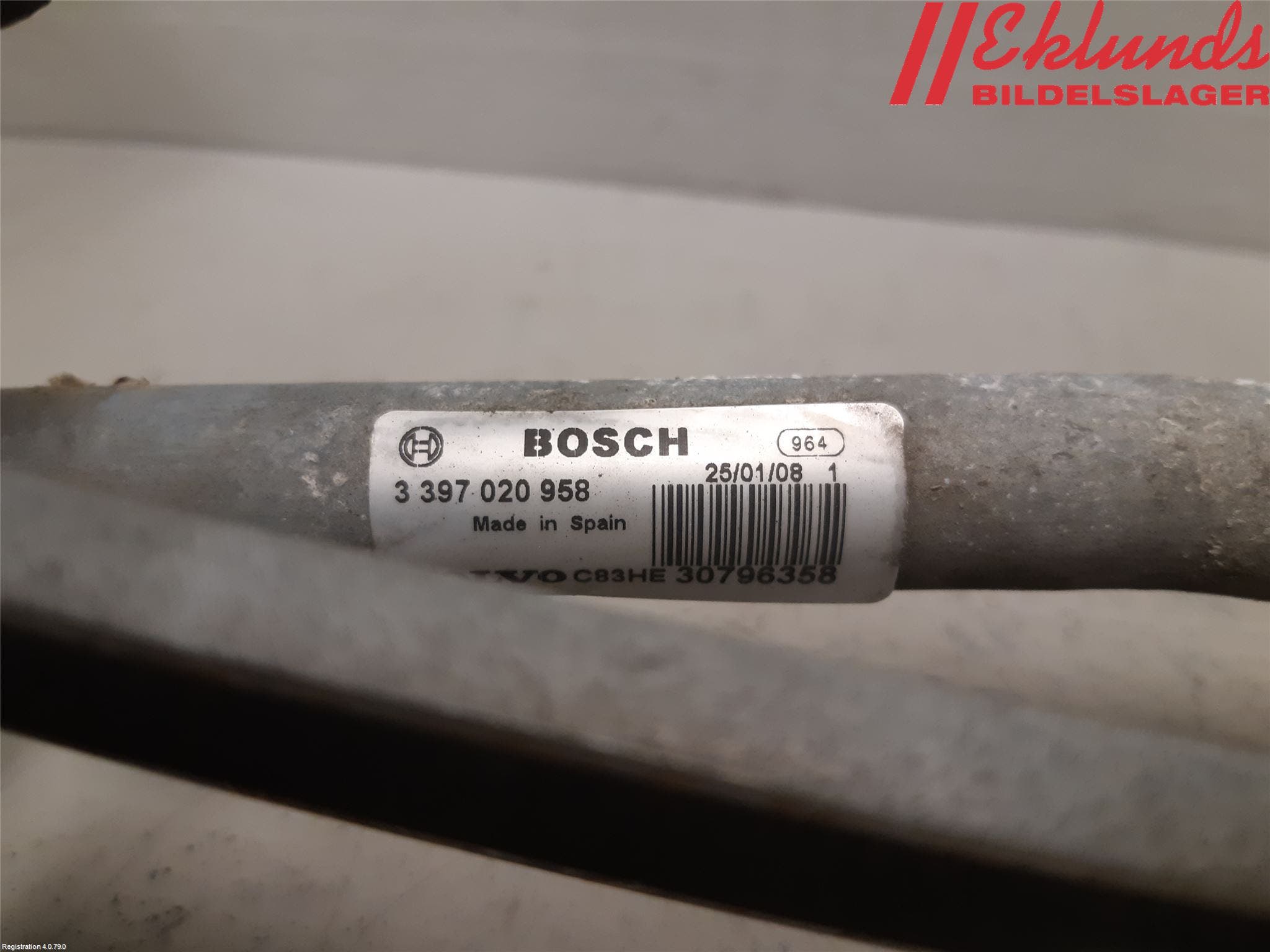 Volvo S80 07-13 Torkarmekanism Vindruta