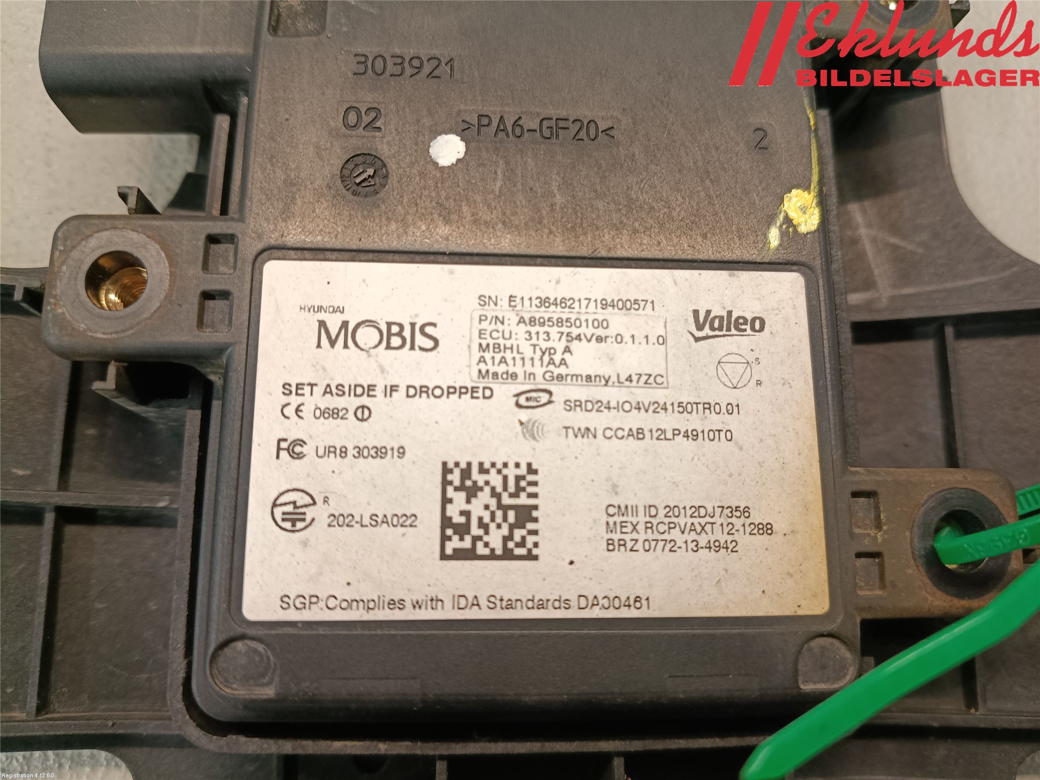 Kia OPTIMA 16-20 Sensor Aktivt Kollisionsskydd