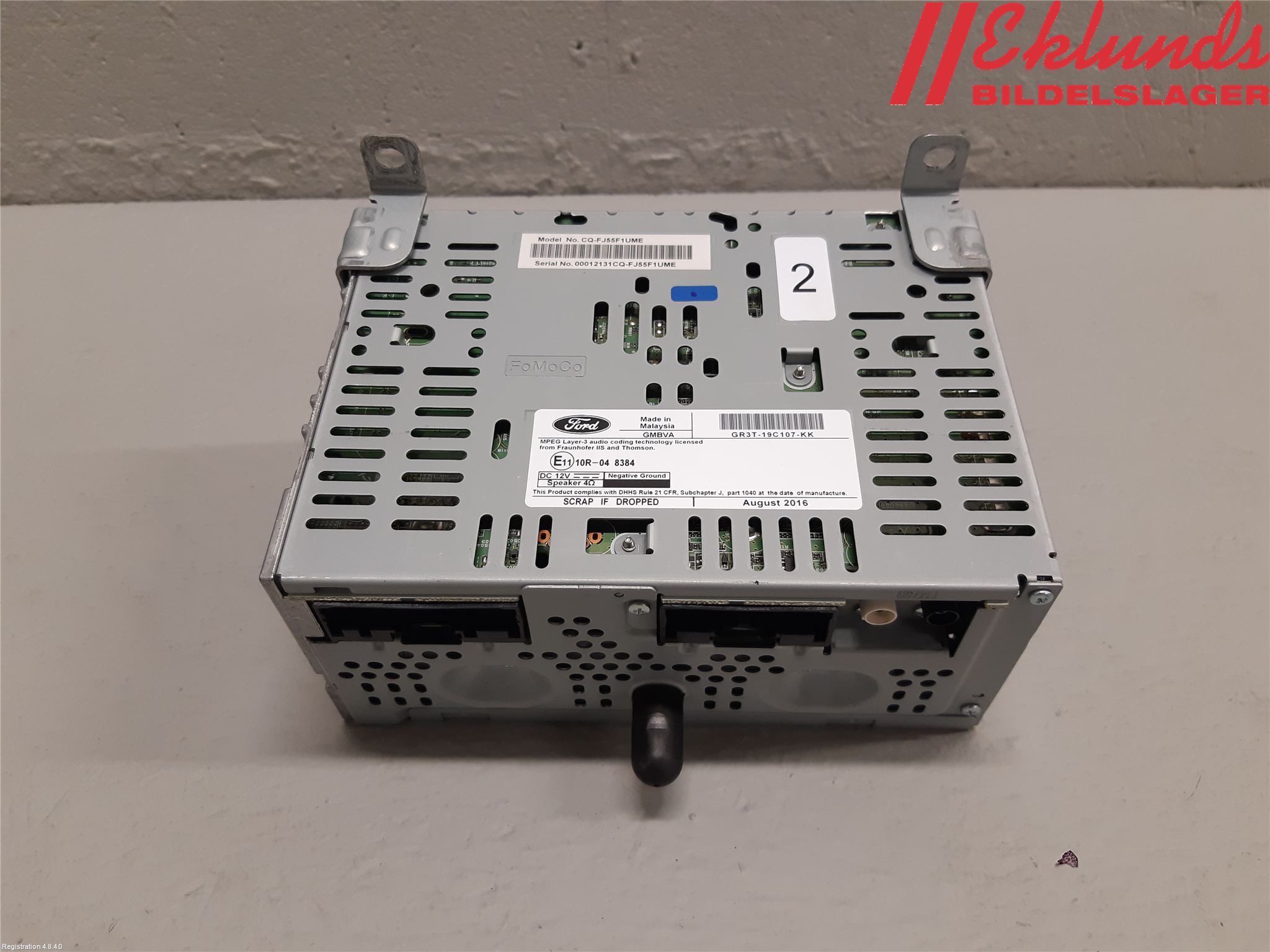 Ford MUSTANG VI 15-22 Cd Radio - Multimediapanel