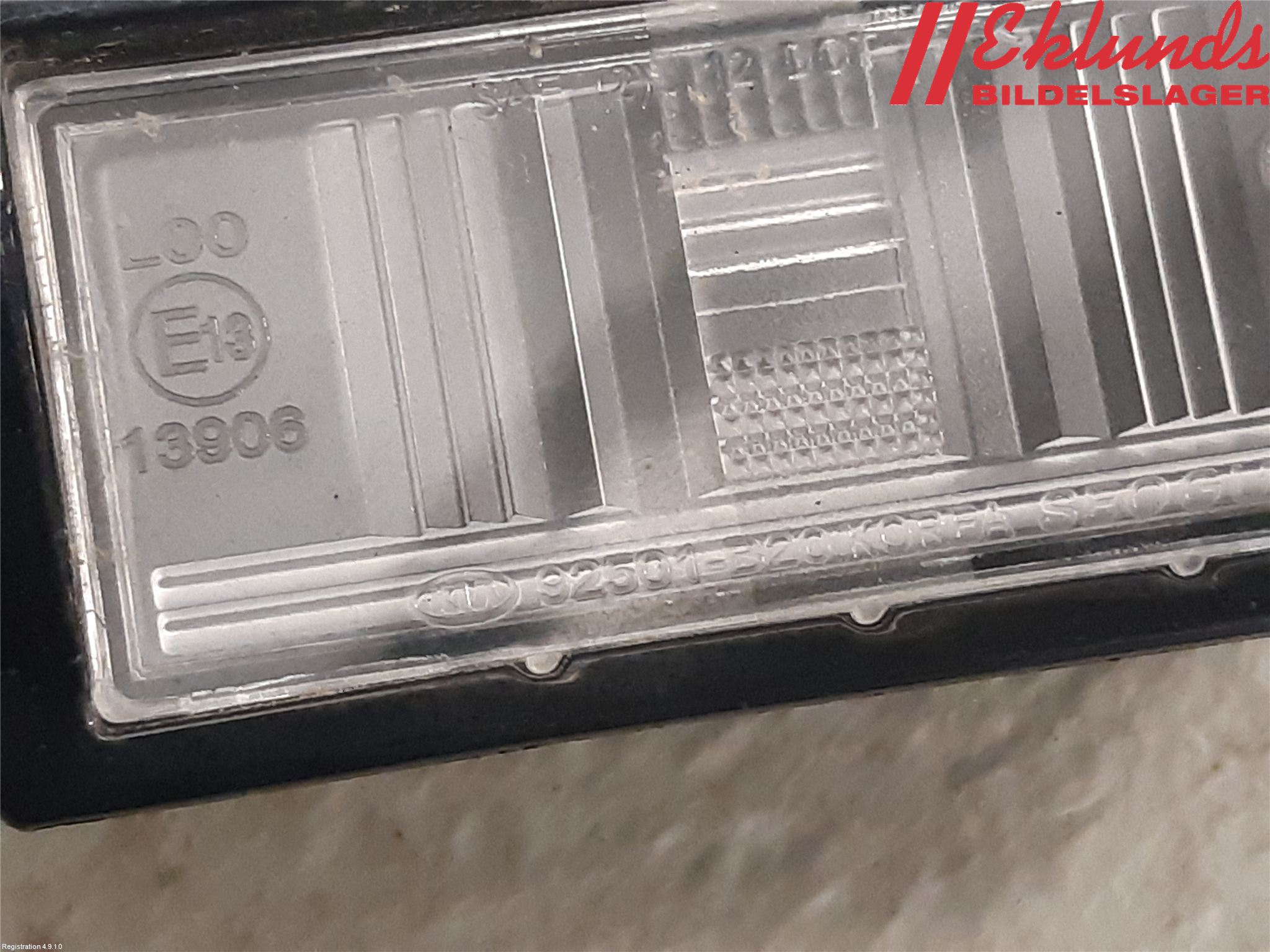 Kia PICANTO 17- Skylt Belysning