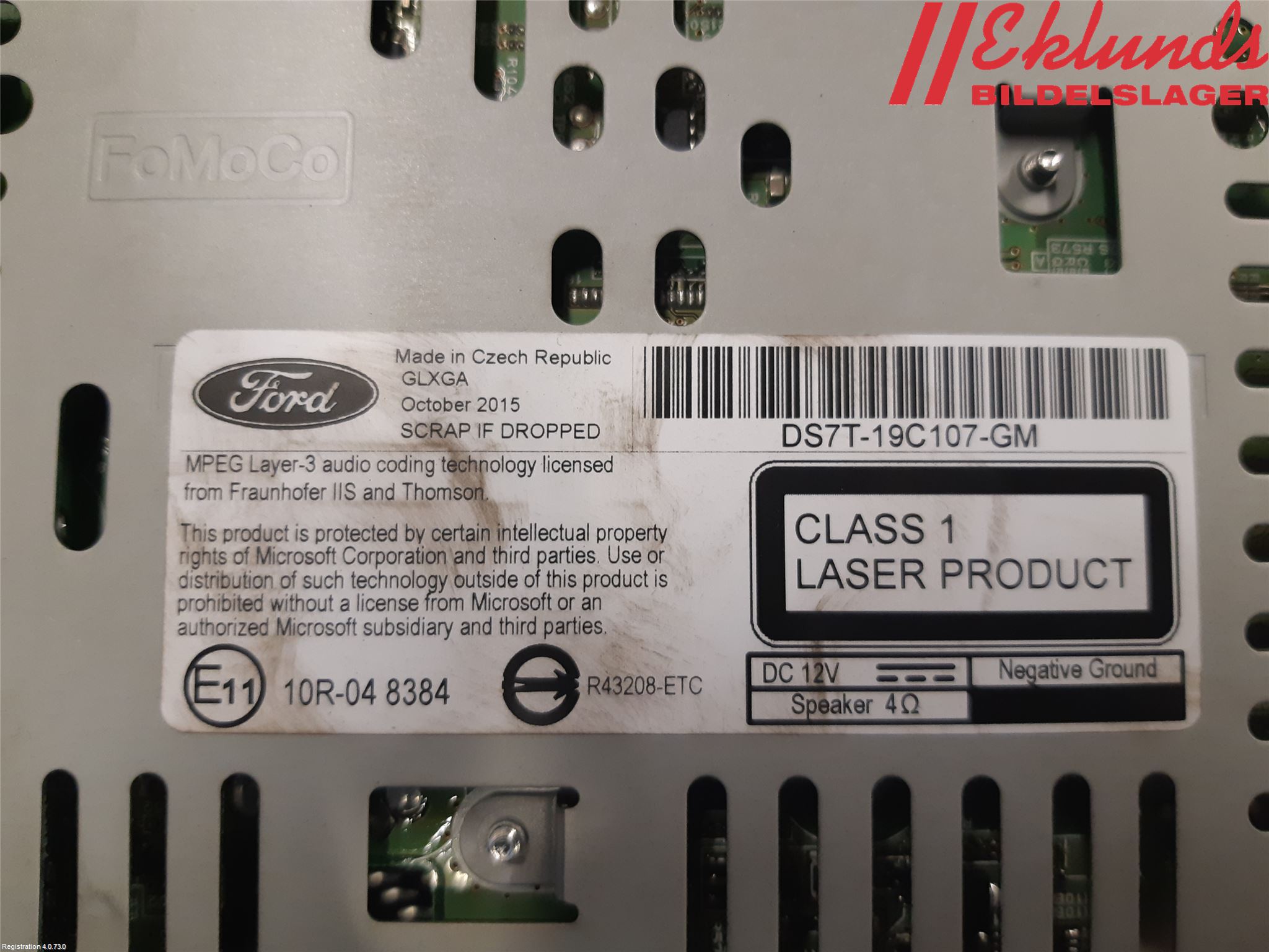 Ford MONDEO 15-22 Cd Radio - Multimediapanel