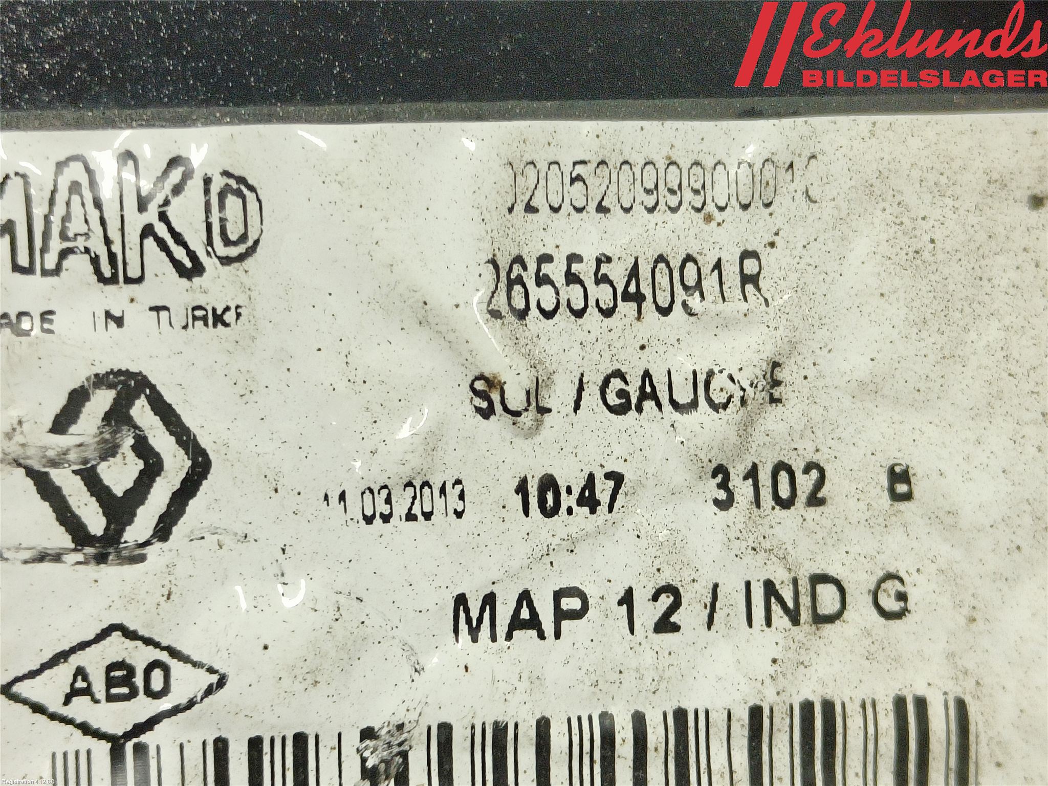 Renault CLIO IV 12-16 Bakljus Vänster