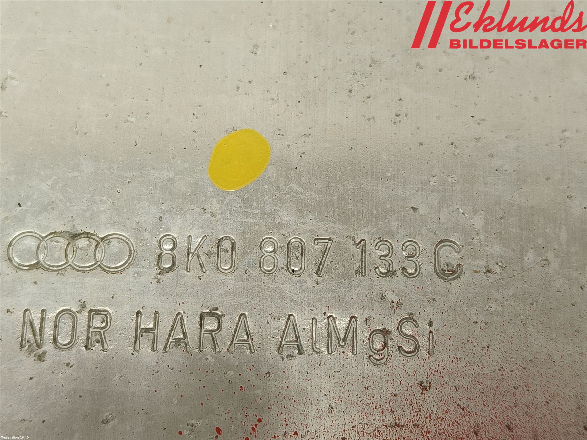 Audi A4/S4 08-11 Stötfångarbärjärn Fram