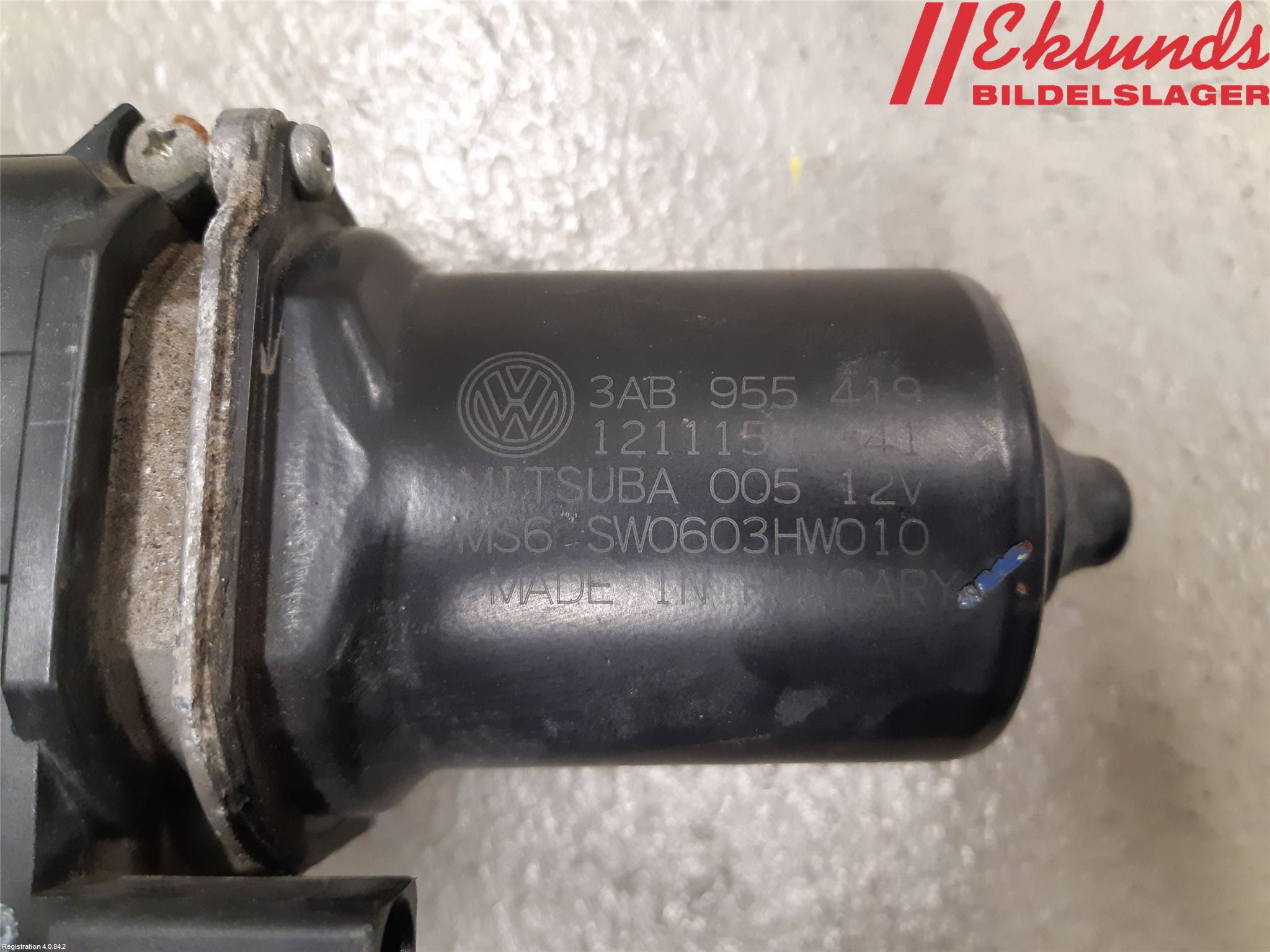 Volkswagen VW PASSAT 11-14 Torkarmotor Vindruta