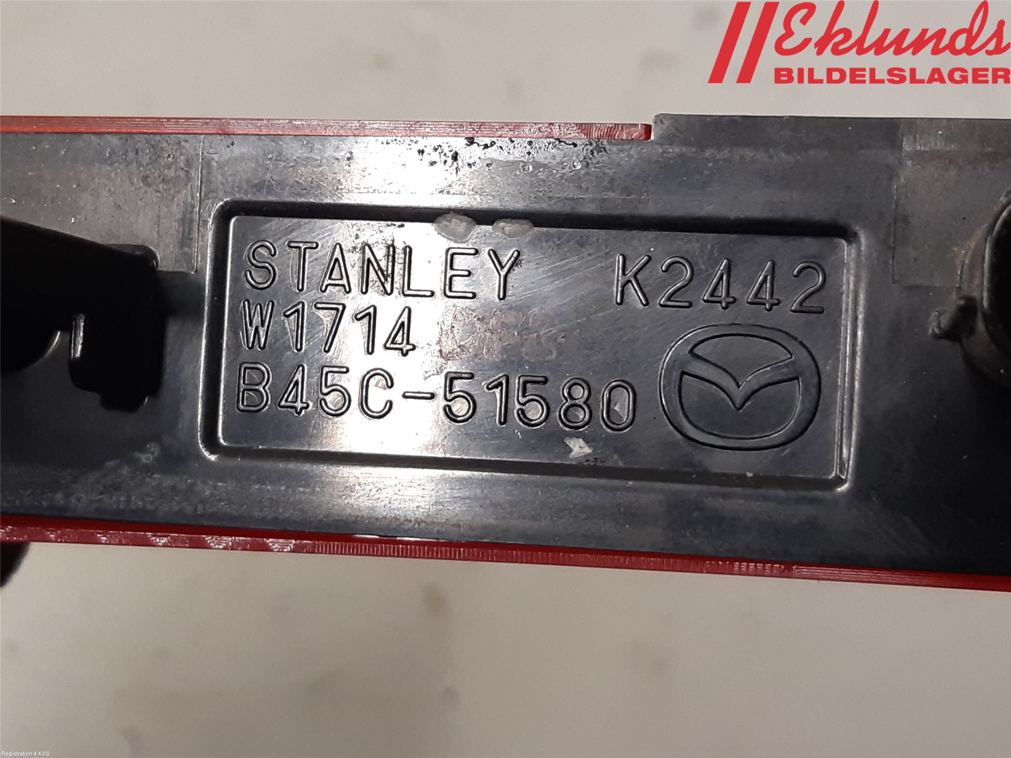 Mazda 3 III 14-19 Bromsljus Bakruta