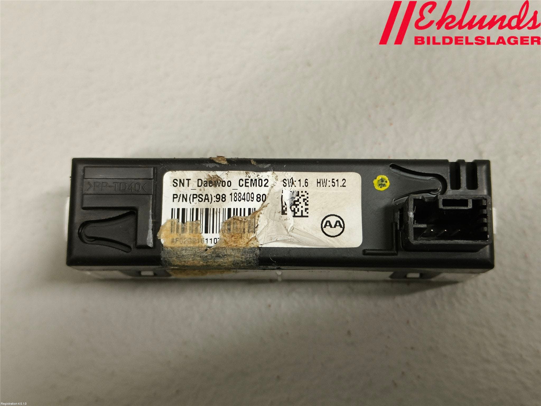 DS 4 CROSSBACK 16-18 Kontrolldisplay