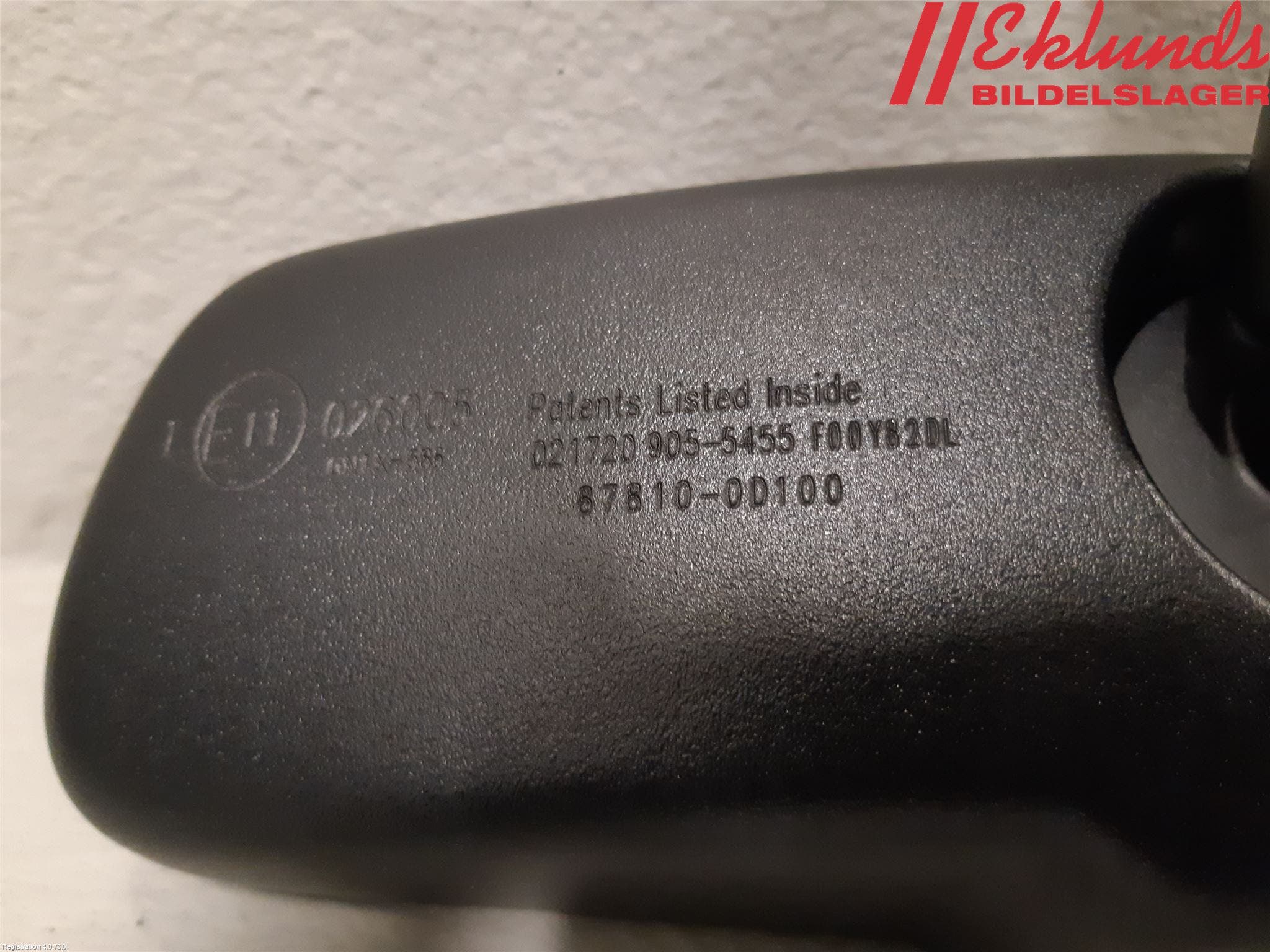 Toyota YARIS XP130 15-20 Spegel Invändig El