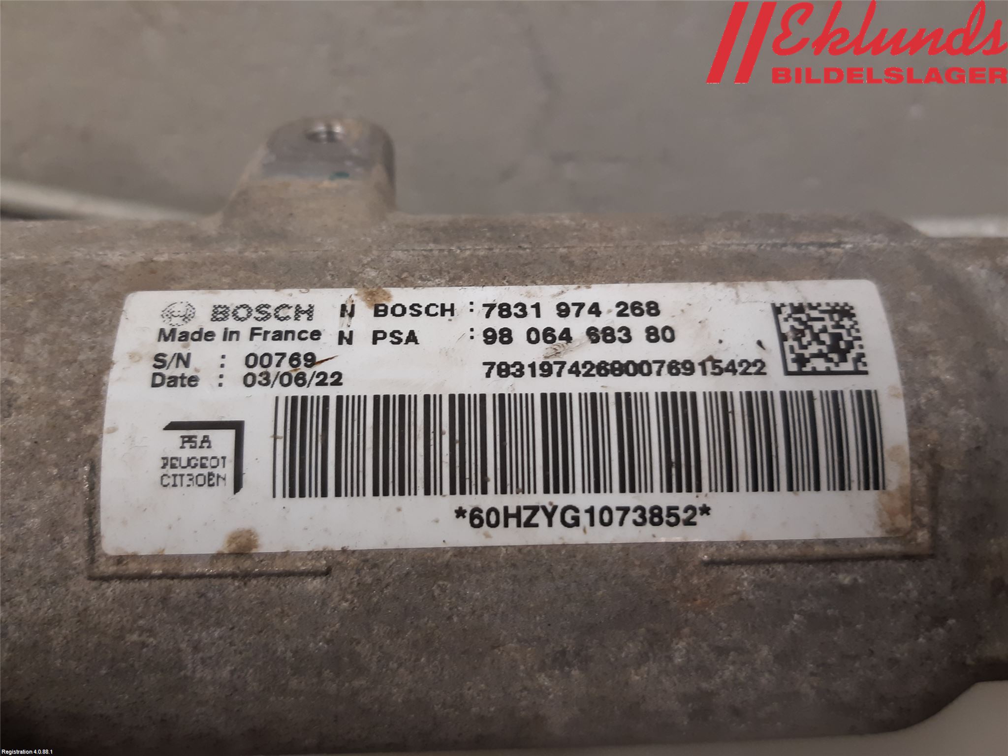 Peugeot EXPERT/E-EXPERT 17- Styrväxel Servo -Snäcka