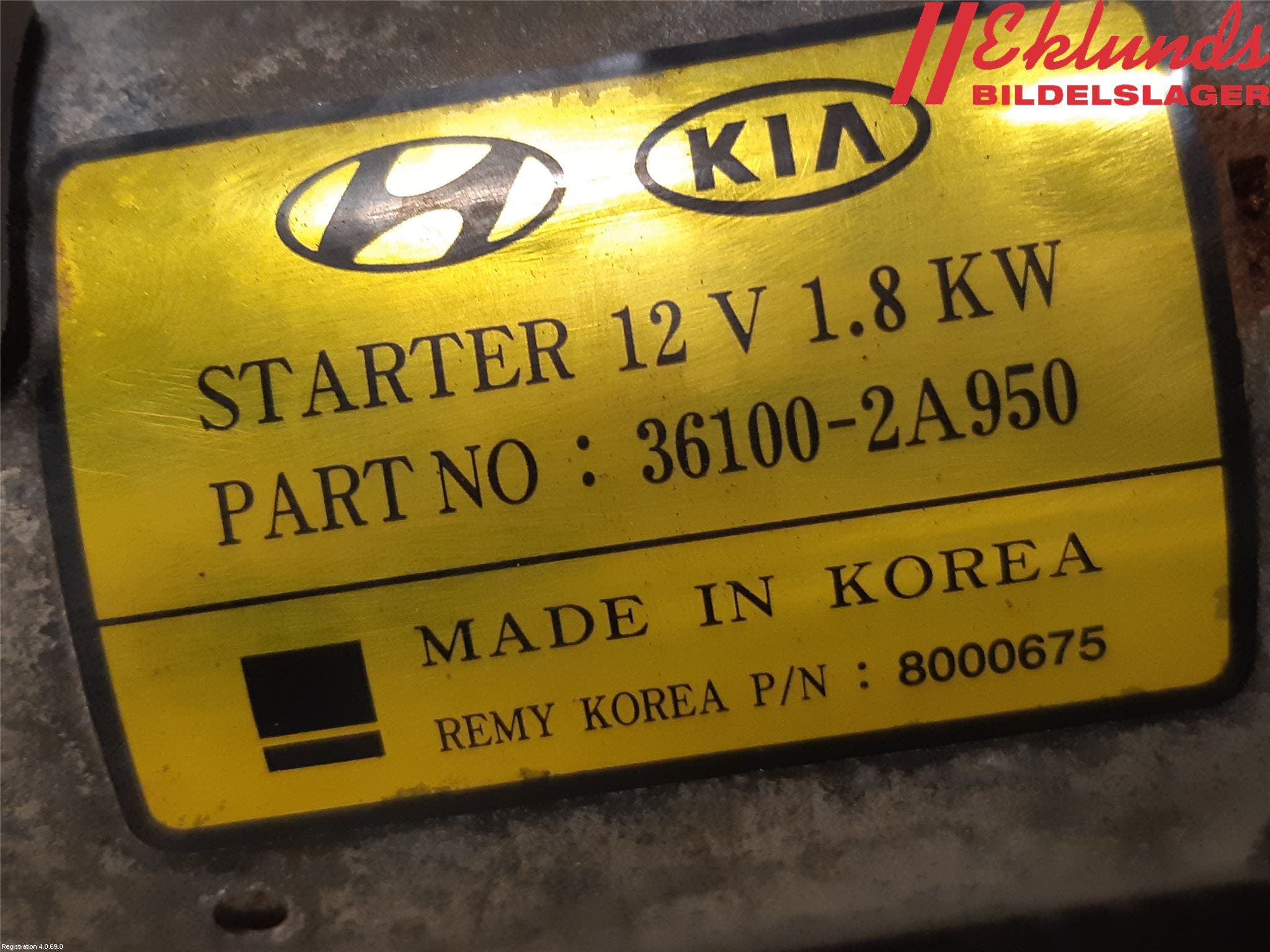 Hyundai i30 GD 13-17 Startmotor Diesel