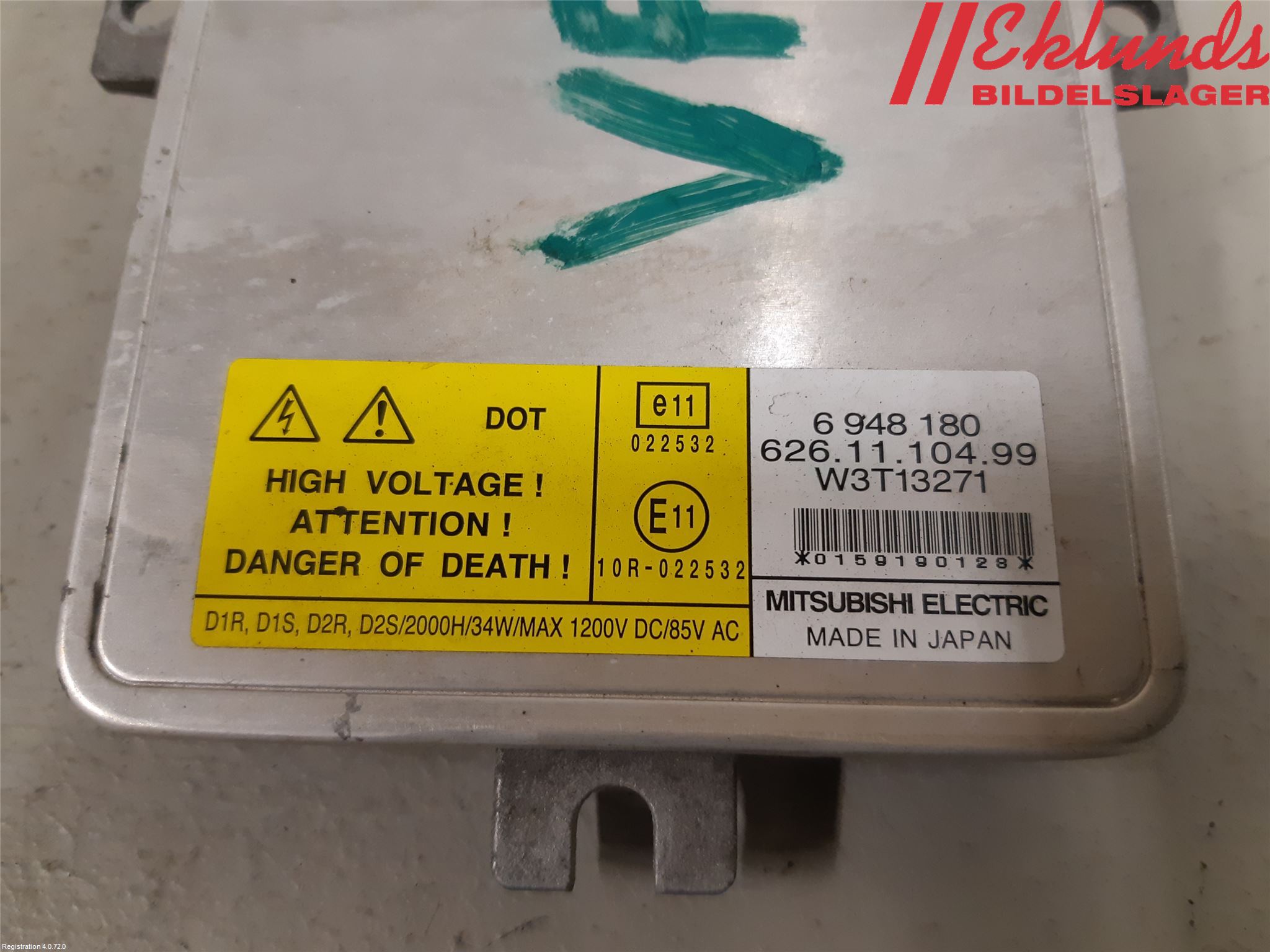 BMW 3 E90/91 SED/TOU 05-12 Styrenhet Strålkastare