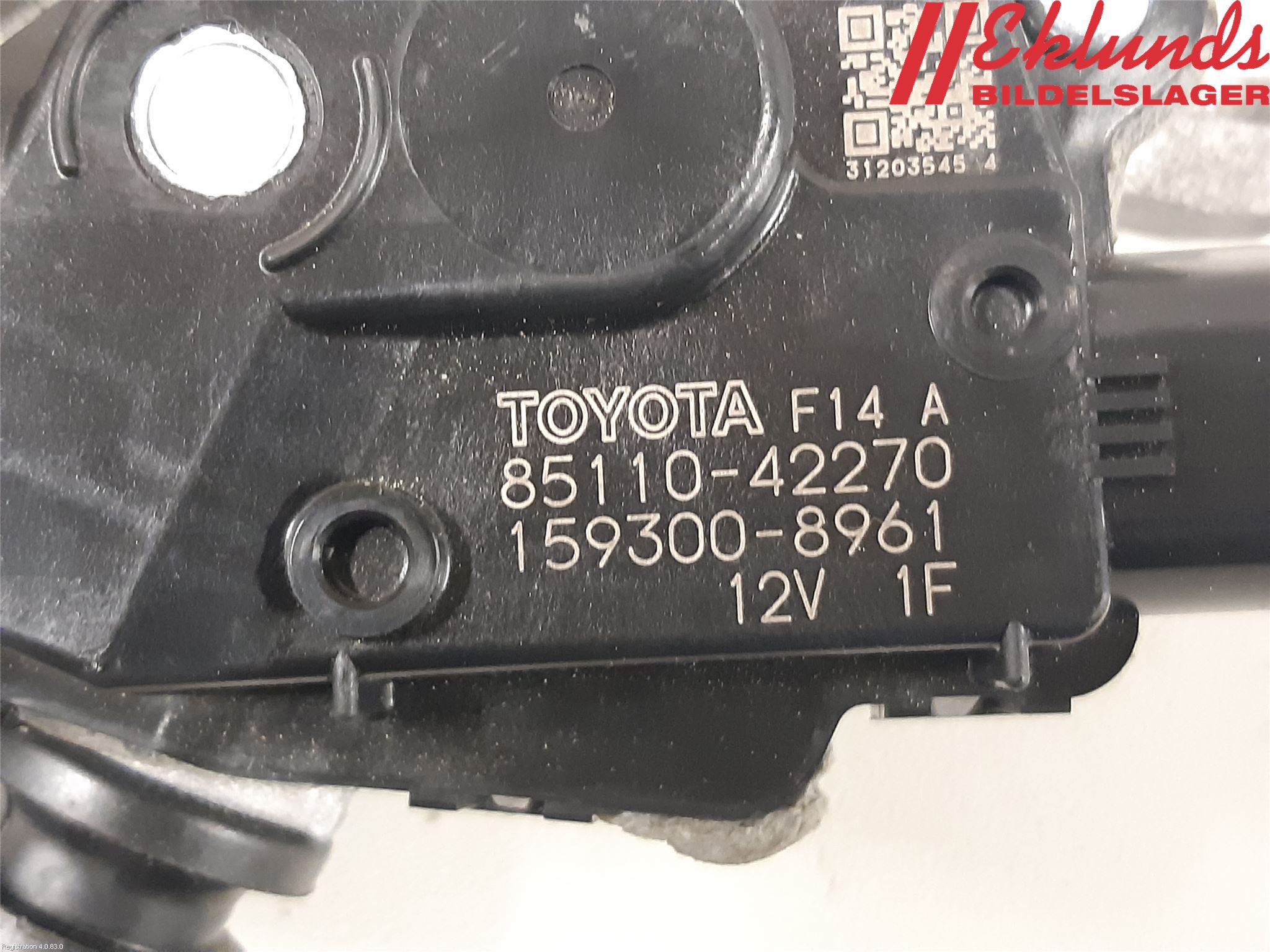 Toyota RAV4 19- Torkarmotor Vindruta