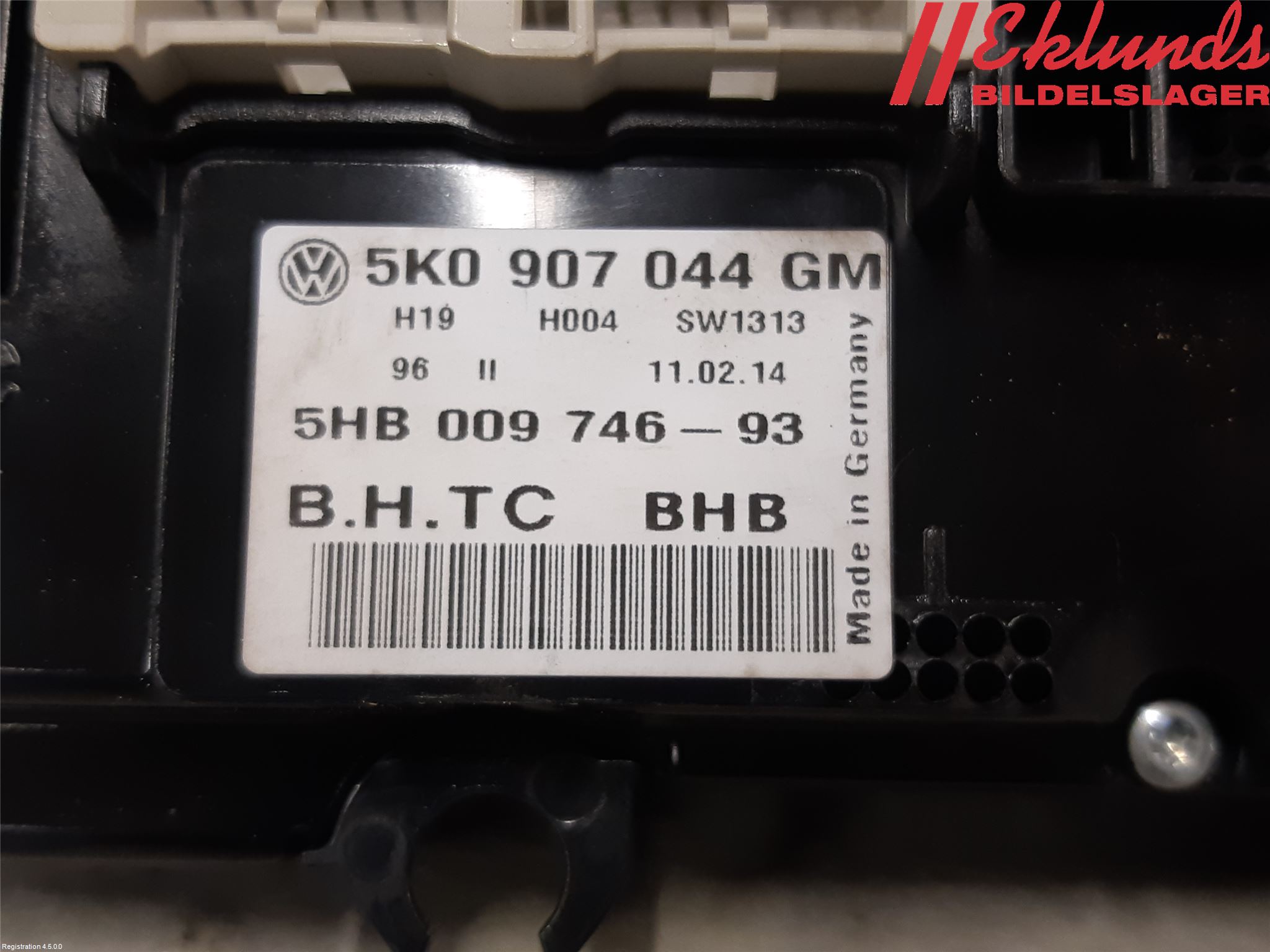 Volkswagen VW CADDY 11-15 Ac Styrenhet Ac Manöveren