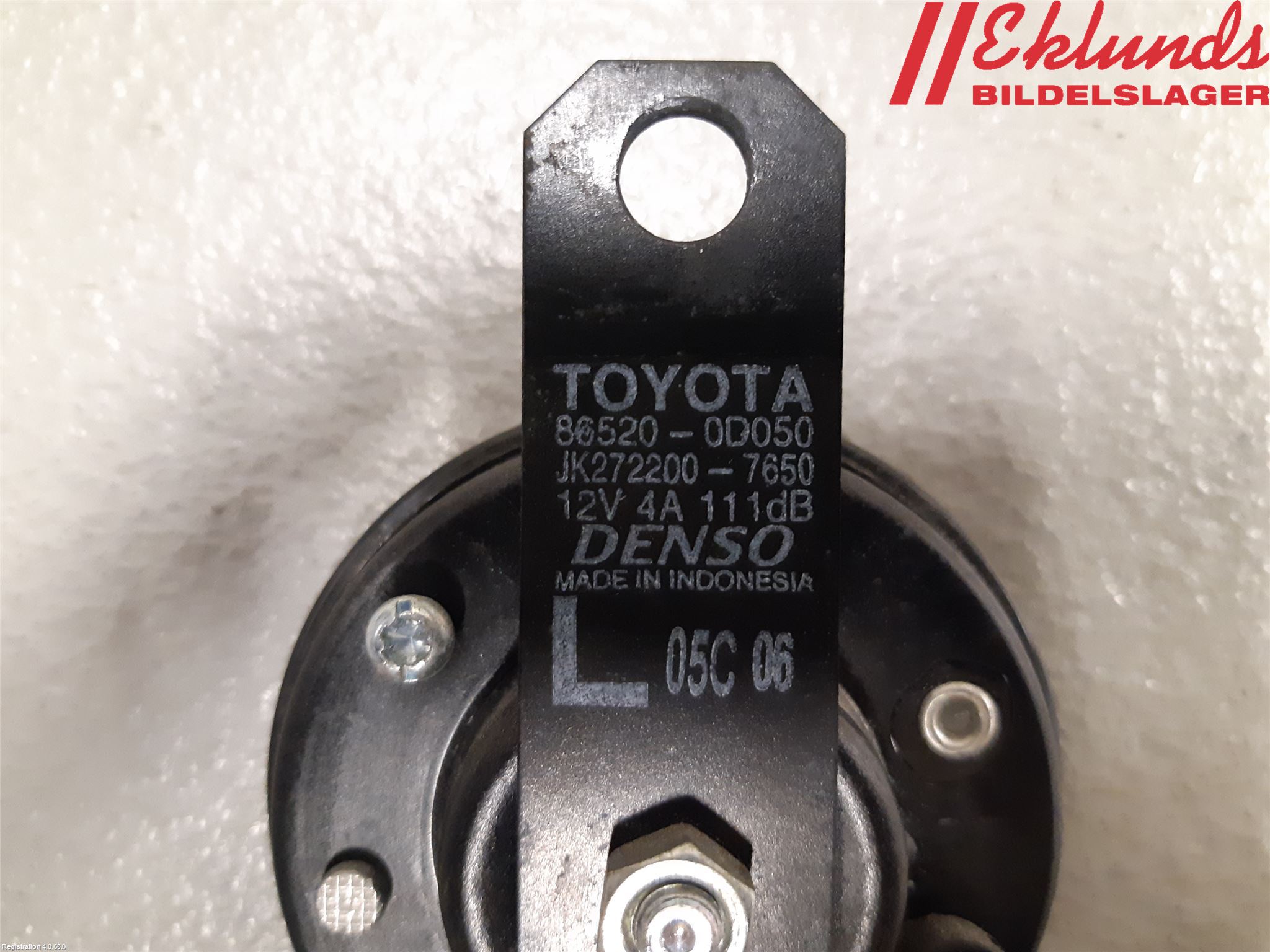 Toyota YARIS XP130 15-20 Signalhorn