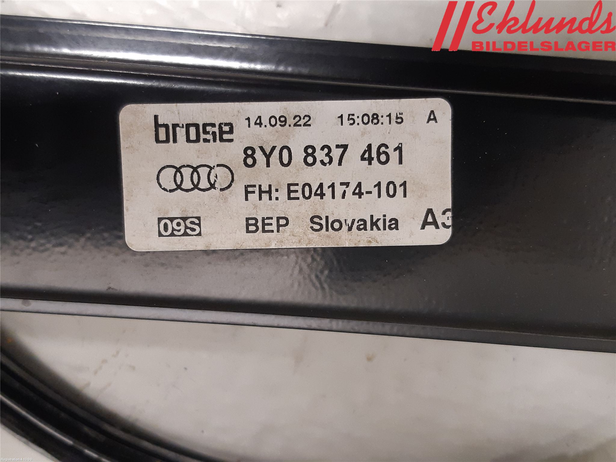 Audi A3/S3 8Y 21- Fönsterhissmekanism