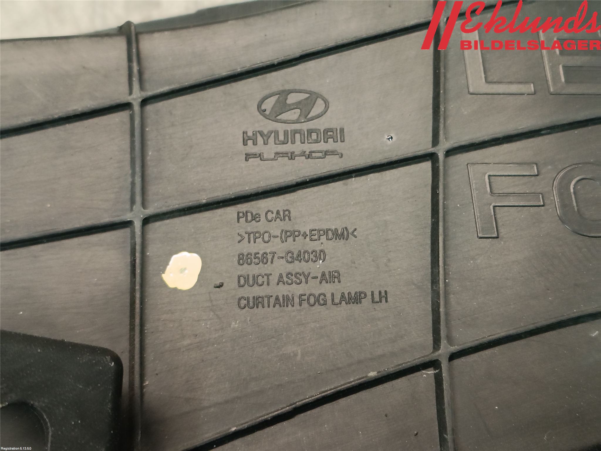 Hyundai i30 PD 17- Deflektor Plåt-Plast Kylning