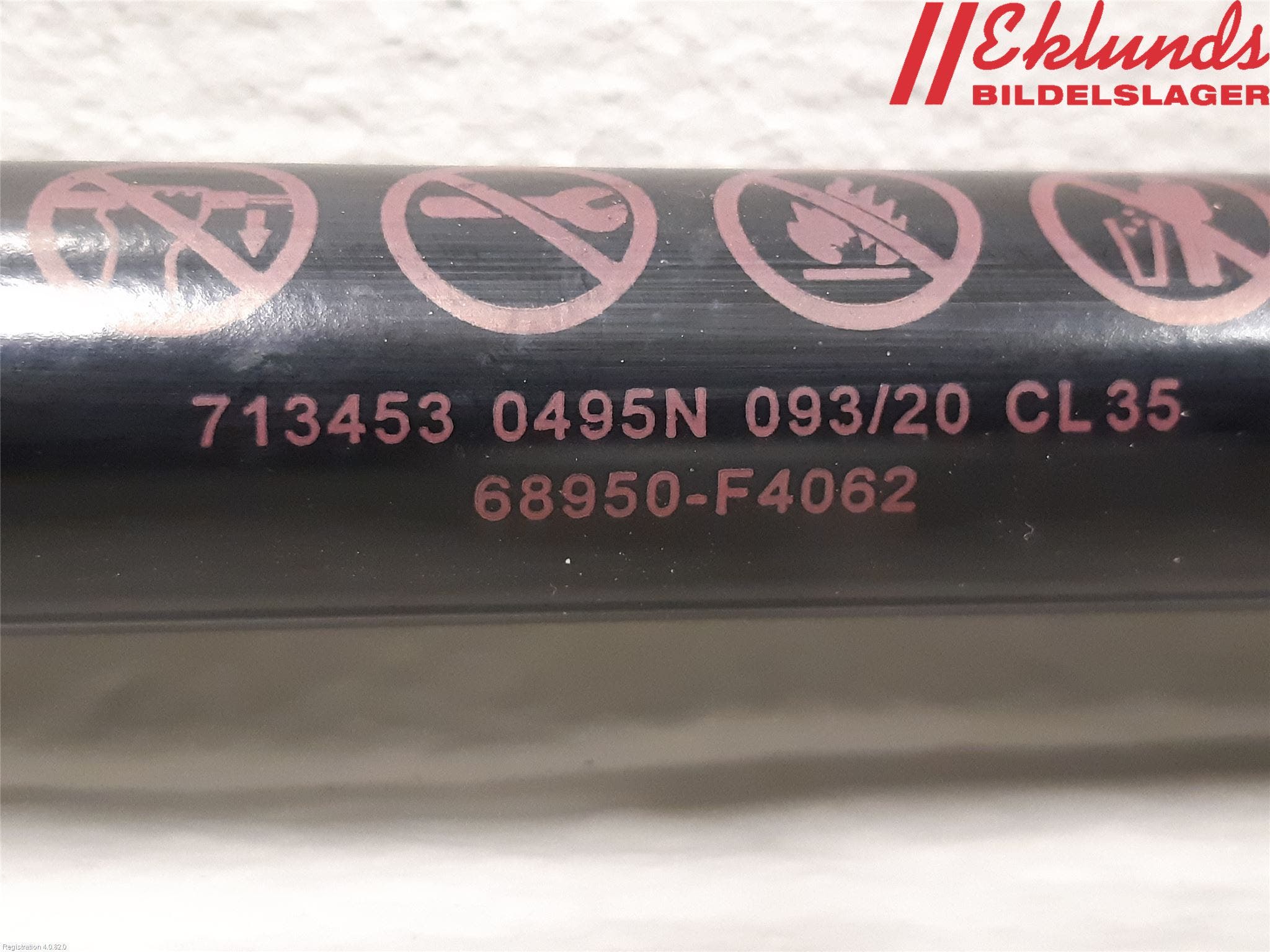 Toyota C-HR 16-23 Gasfjäder Baklucka