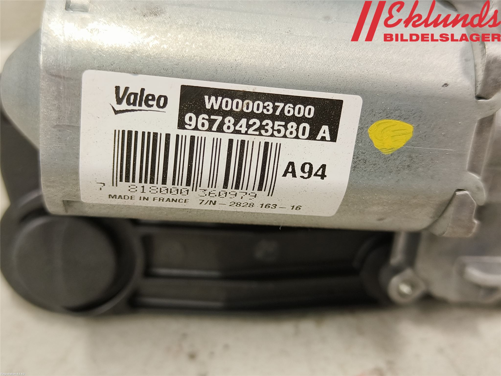 Peugeot 2008 13-20 Torkarmotor Baklucka