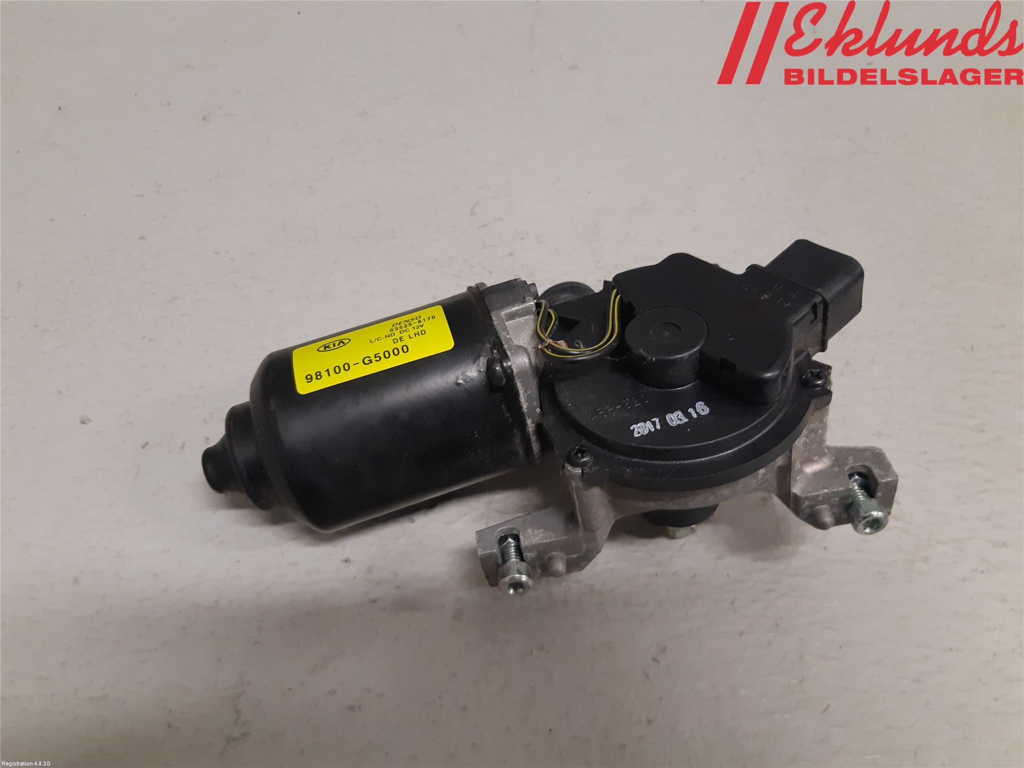 Kia NIRO (DE) 17-22 Torkarmotor Vindruta