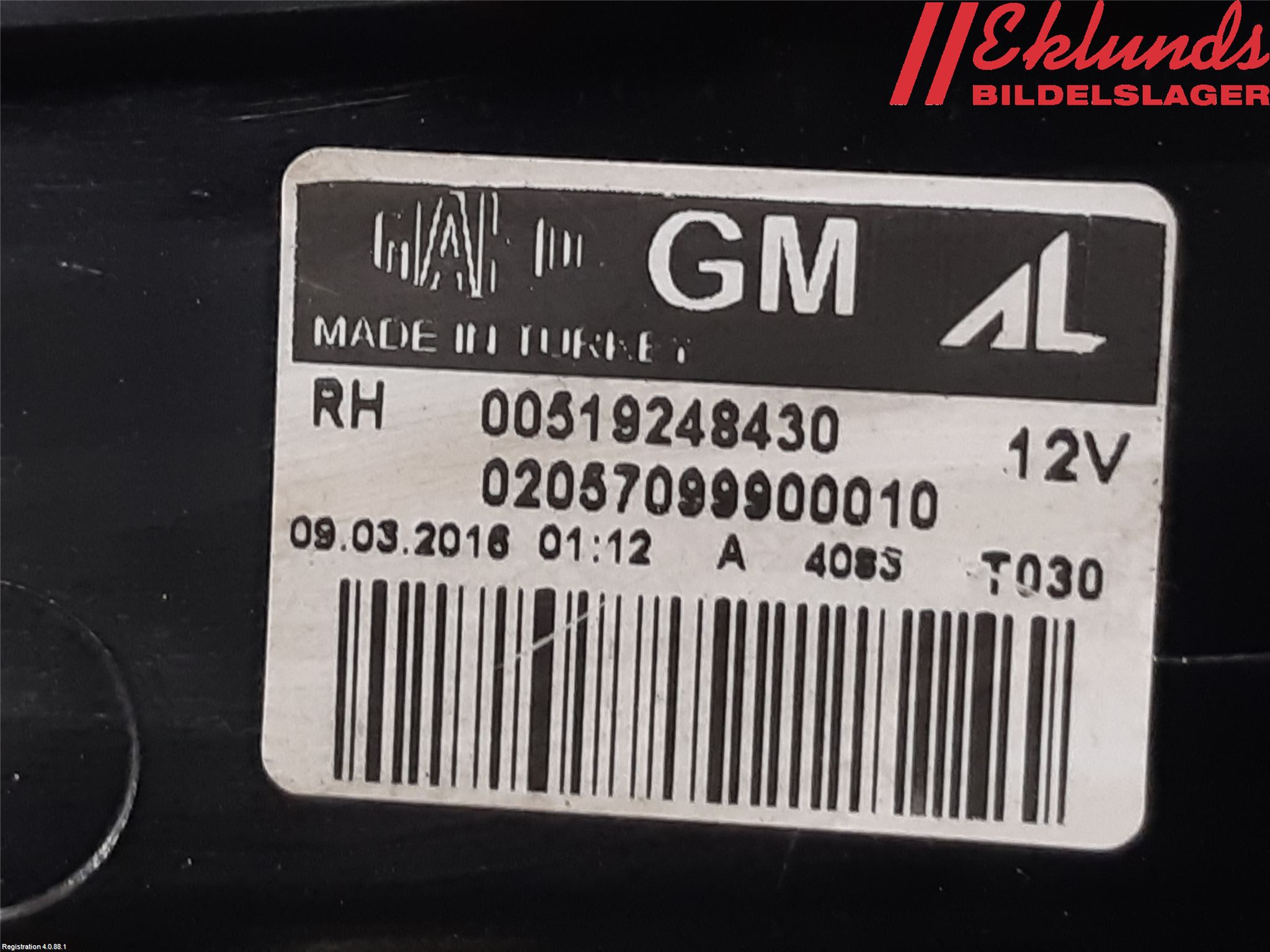 Opel COMBO D 12-18 Bakljus Höger