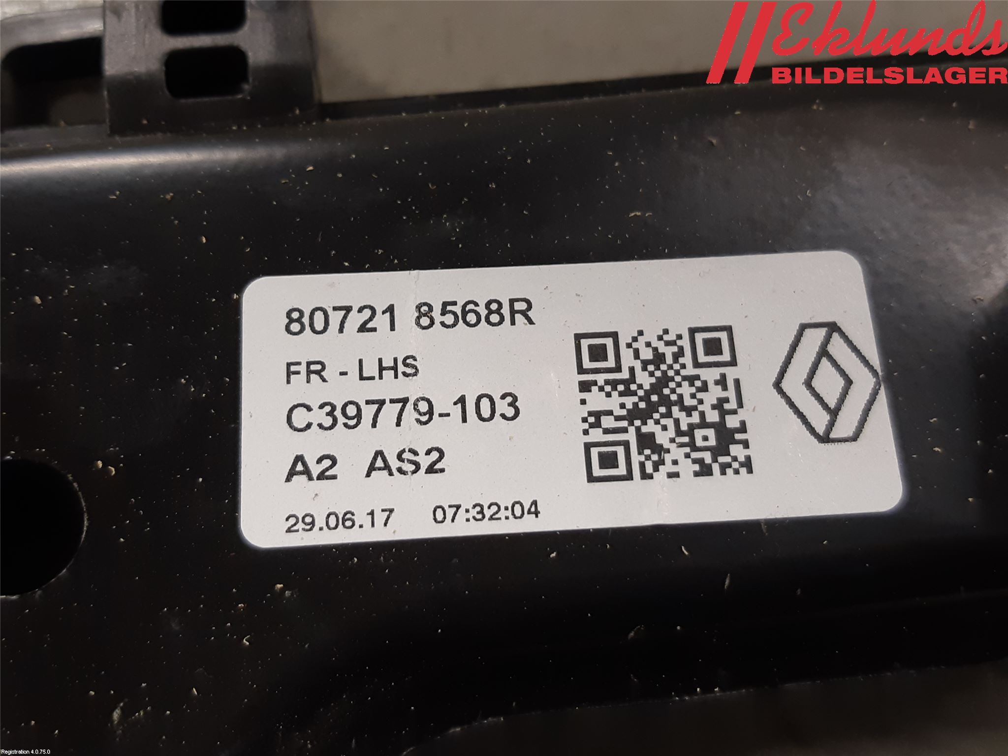 Renault KADJAR 15- Fönsterhiss El Kompl