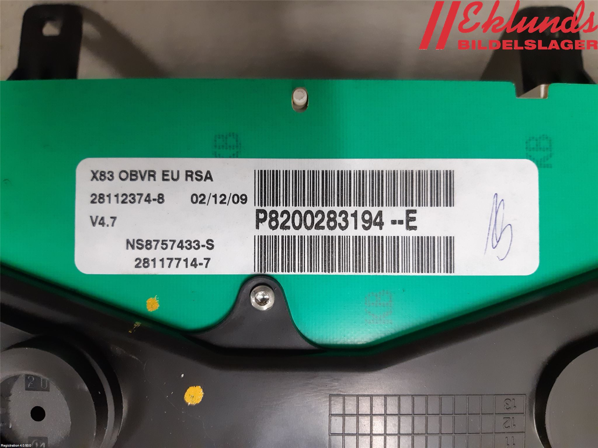 Nissan PRIMASTAR Instrument Komb