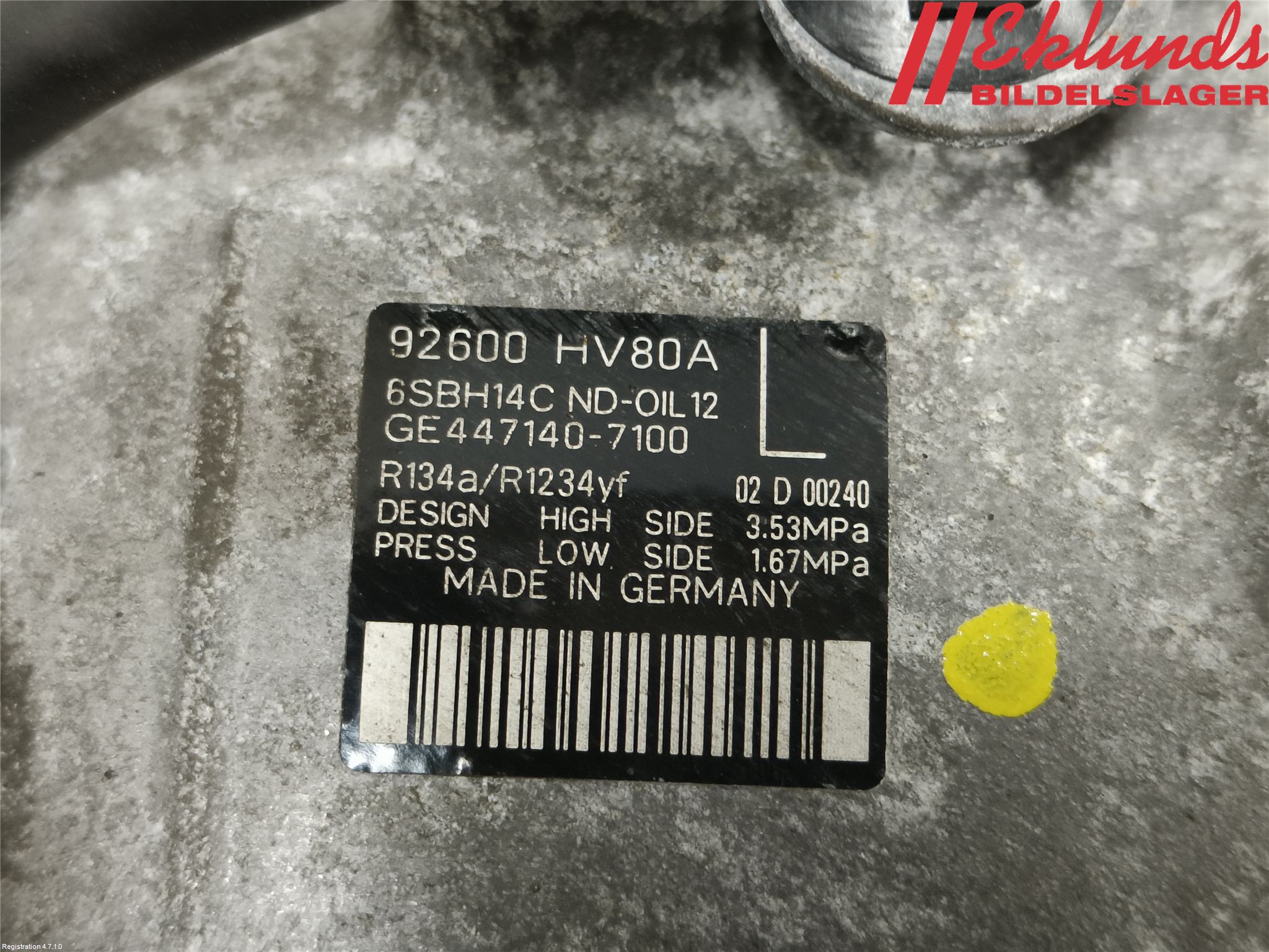 Nissan QASHQAI 17-21 Ac Kompressor