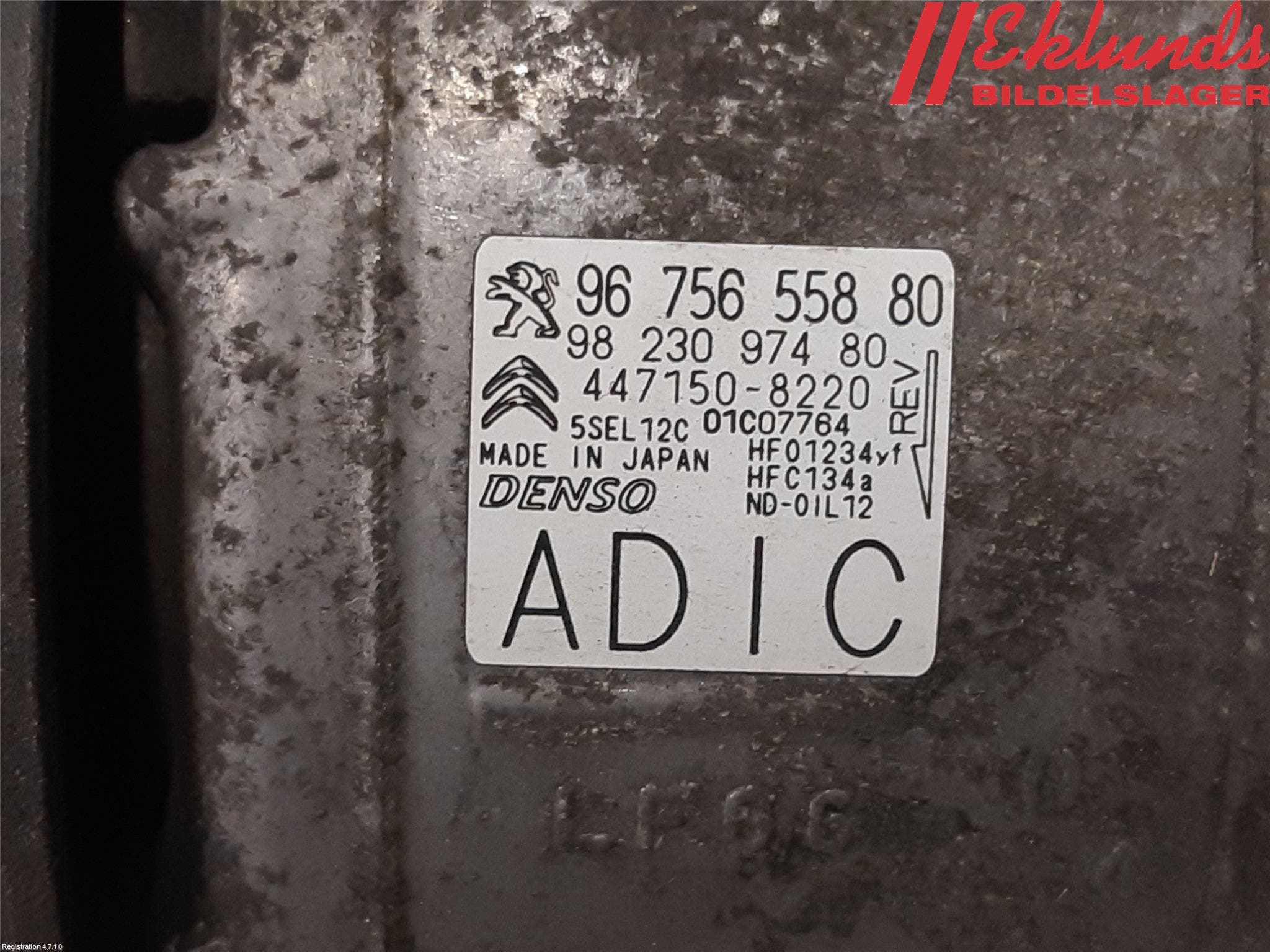 Peugeot 3008 17-24 Ac Kompressor