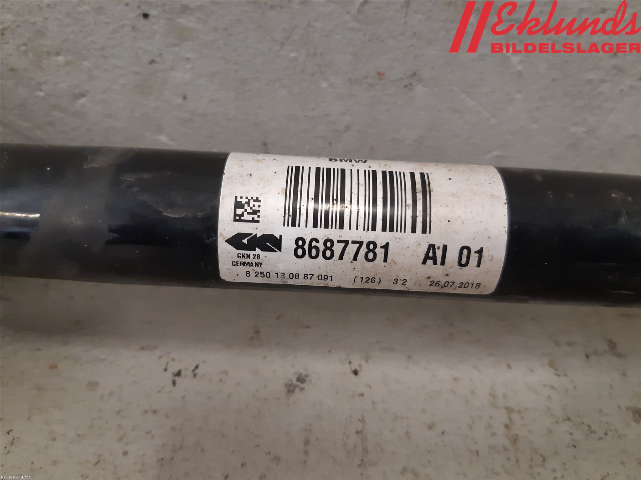 BMW X3 G01 18- Drivaxel Fram Vänster