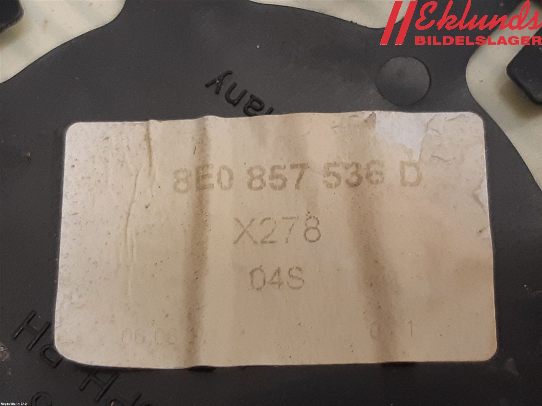 Audi A4/S4 01-05 Spegelglas Hö