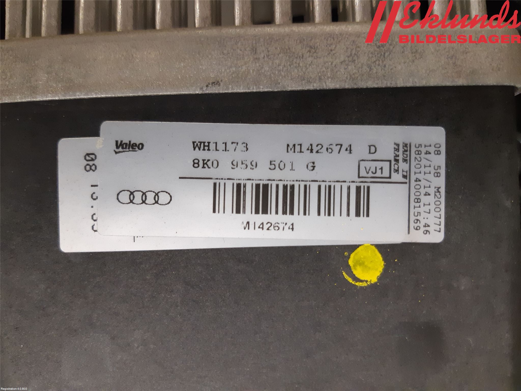 Audi A4 12-15 Kylfläkt El