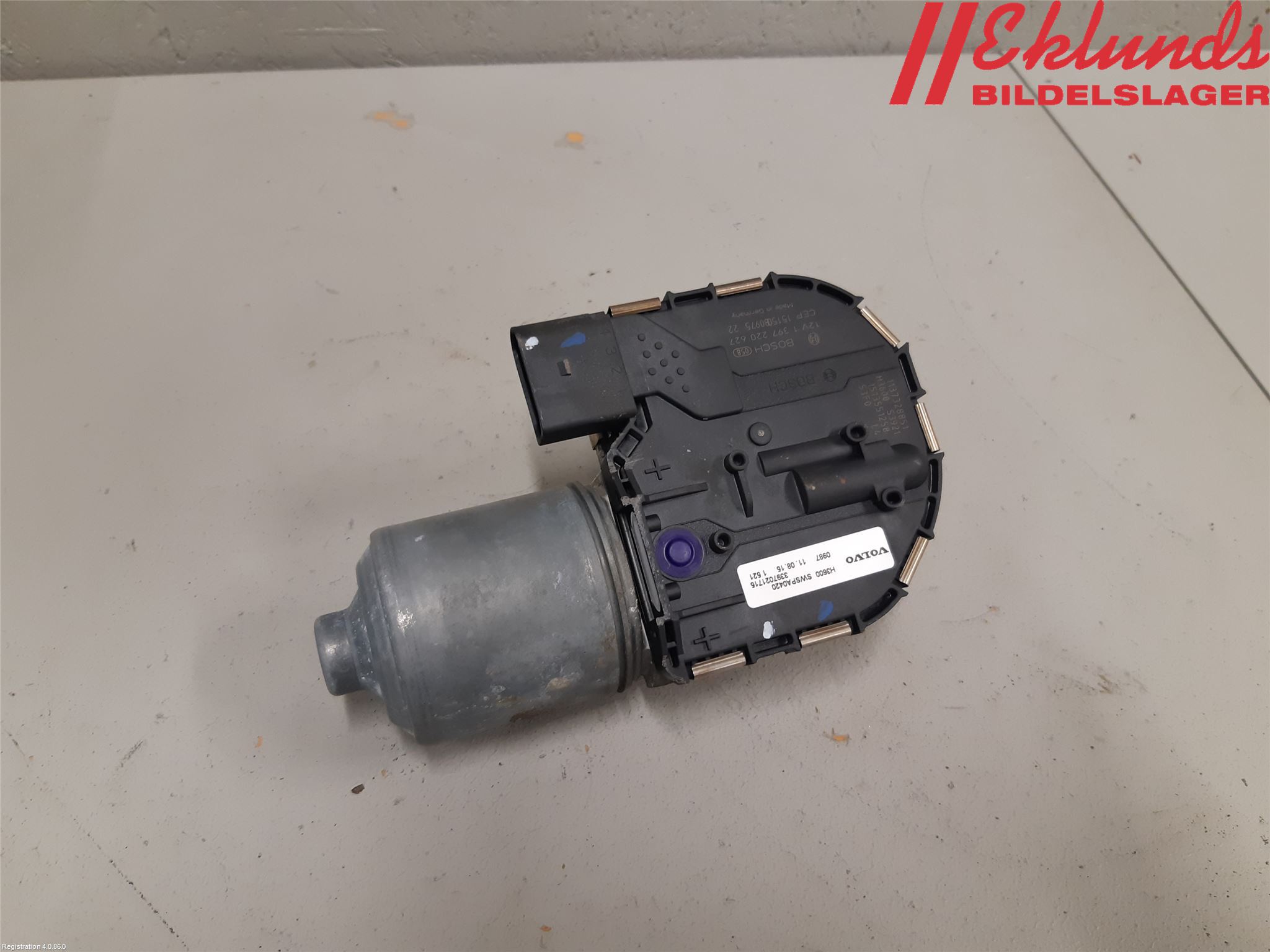 Volvo XC90/RECHARGE 16- Torkarmotor Vindruta