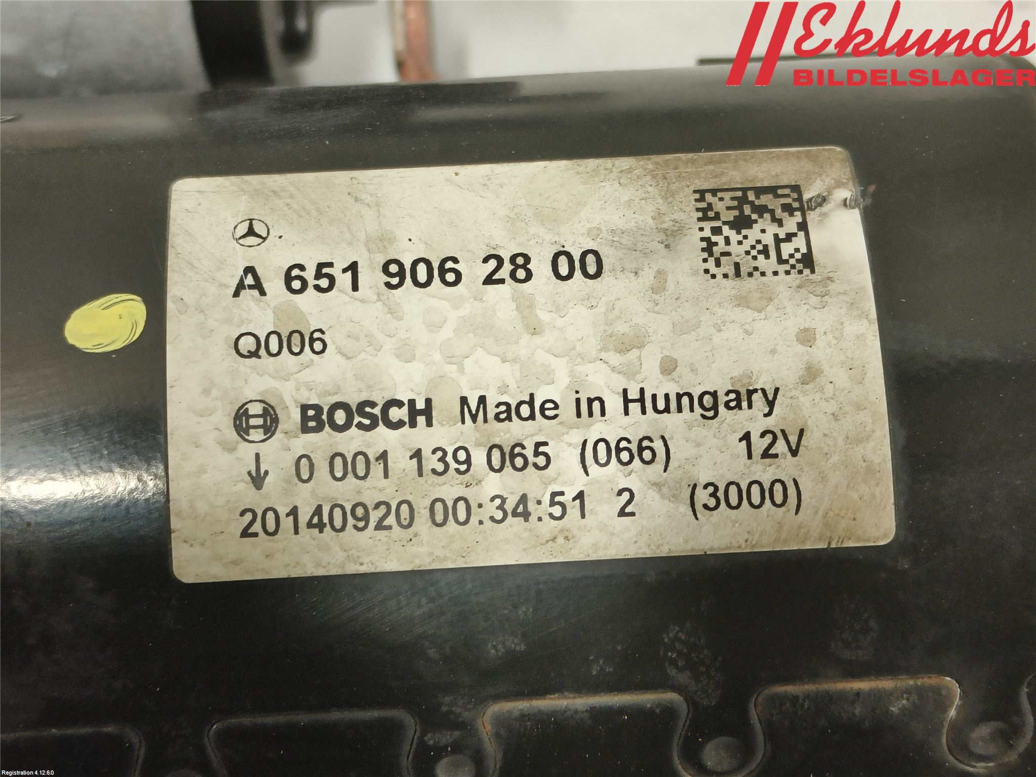 Mercedes-Benz MB GLK-KLASS (X204) 08-16 Startmotor Diesel